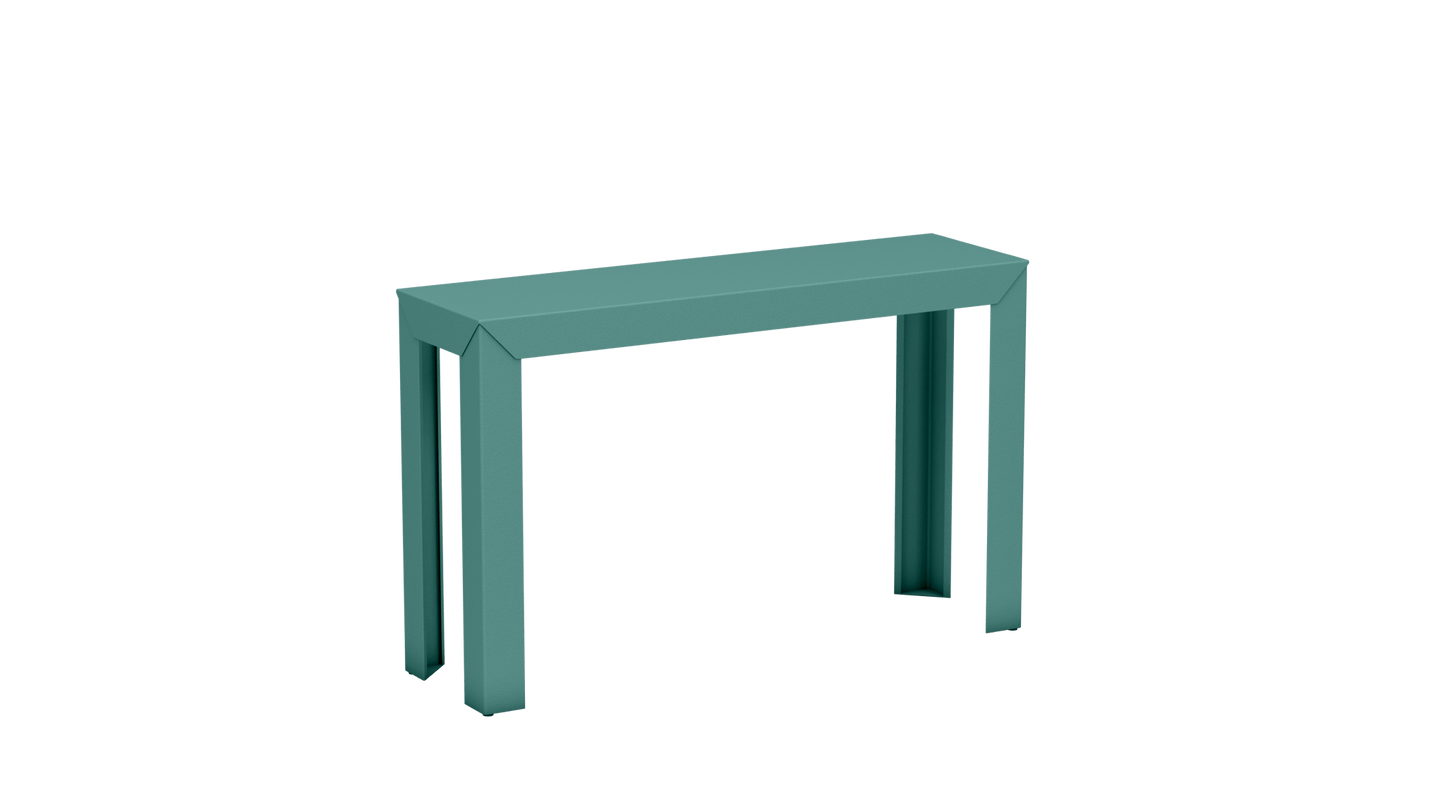 Console rectangulaire en aluminium 120cm Zef - MATIERE GRISE - La Maison MilanaiseCeladon 006Droits