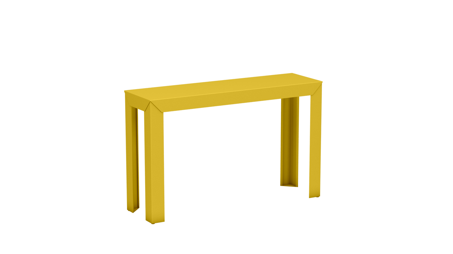 Console rectangulaire en aluminium 120cm Zef - MATIERE GRISE - La Maison MilanaisePoussin 014Droits