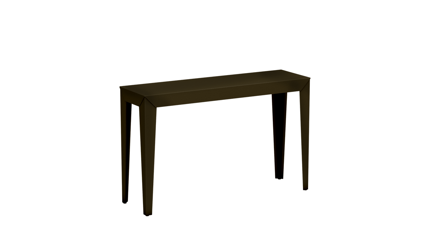 Console rectangulaire en aluminium 120cm Zef - MATIERE GRISE - La Maison MilanaiseBrut Vernis fumé 241Fuselés