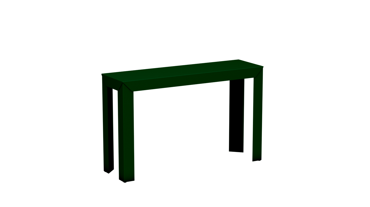 Console rectangulaire en aluminium 120cm Zef - MATIERE GRISE - La Maison MilanaiseCanopée 124Droits