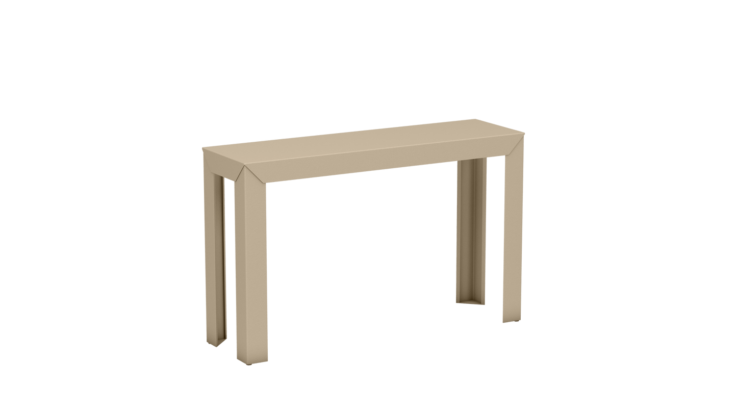 Console rectangulaire en aluminium 120cm Zef - MATIERE GRISE - La Maison MilanaiseCrème 190Droits