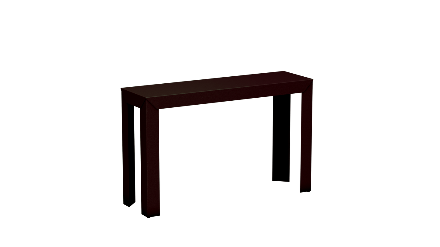 Console rectangulaire en aluminium 120cm Zef - MATIERE GRISE - La Maison MilanaiseViolet de Mars 171Droits
