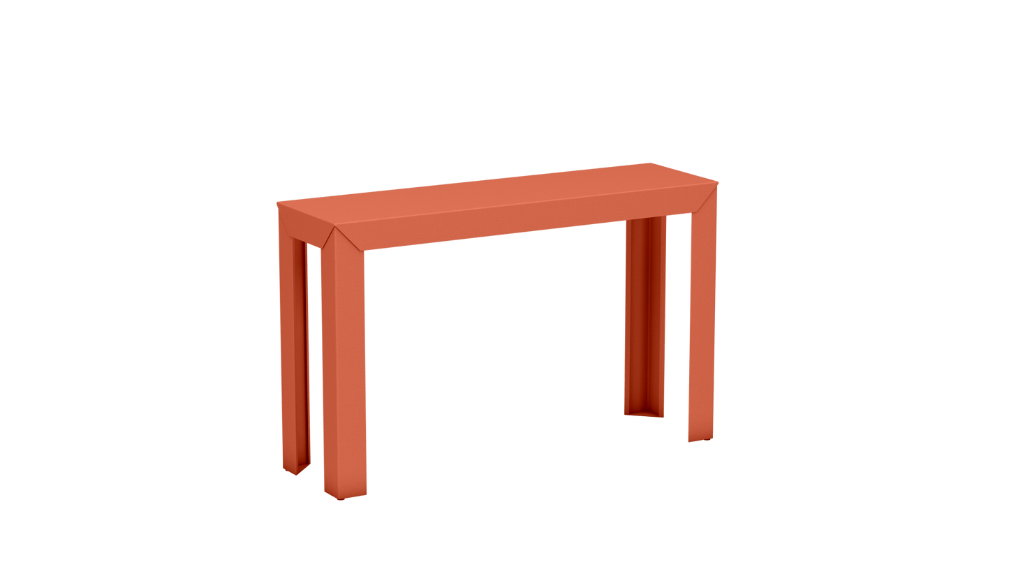 Console rectangulaire en aluminium 120cm Zef - MATIERE GRISE - La Maison MilanaiseOrange givré 144Droits