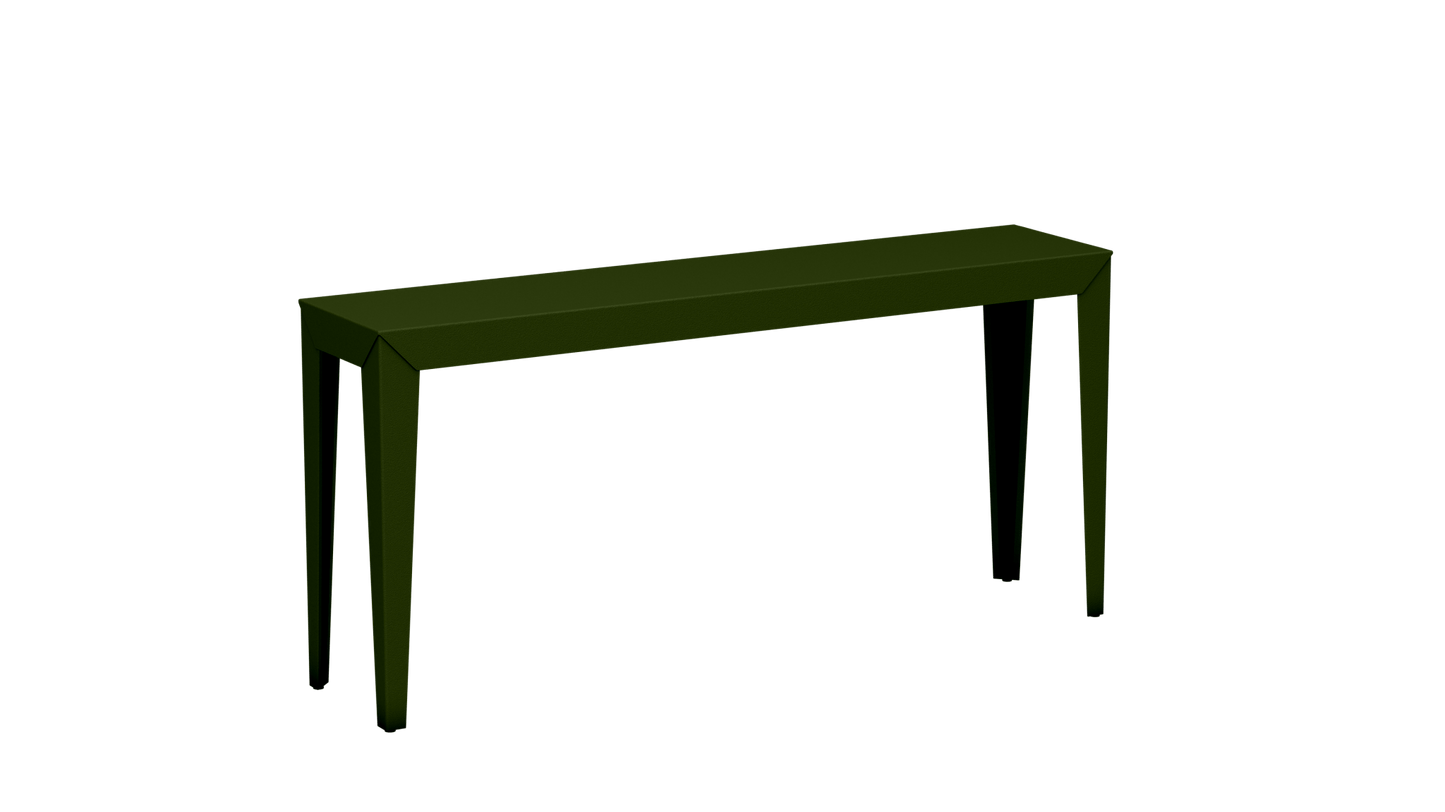 Console rectangulaire en aluminium 160cm Zef - MATIERE GRISE - La Maison MilanaiseKaki 122Fuselés