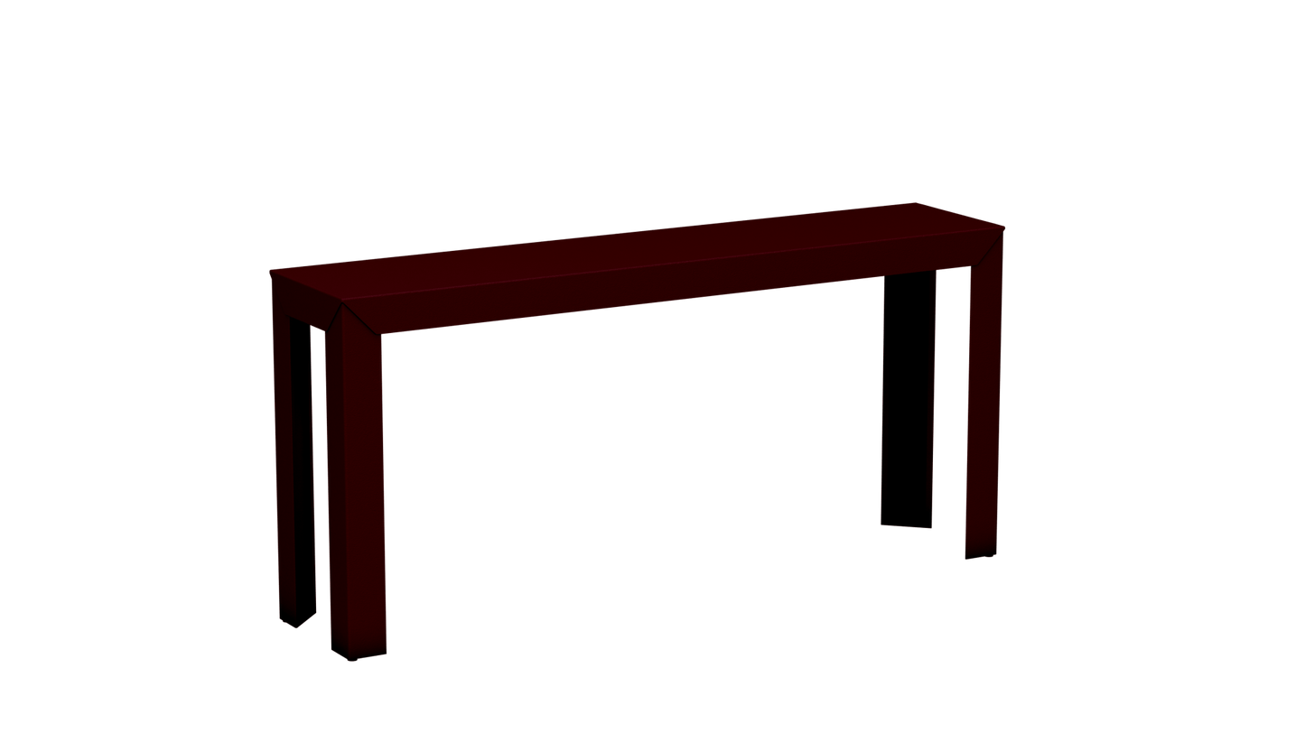 Console rectangulaire en aluminium 160cm Zef - MATIERE GRISE - La Maison MilanaiseBourgogne 153Droits