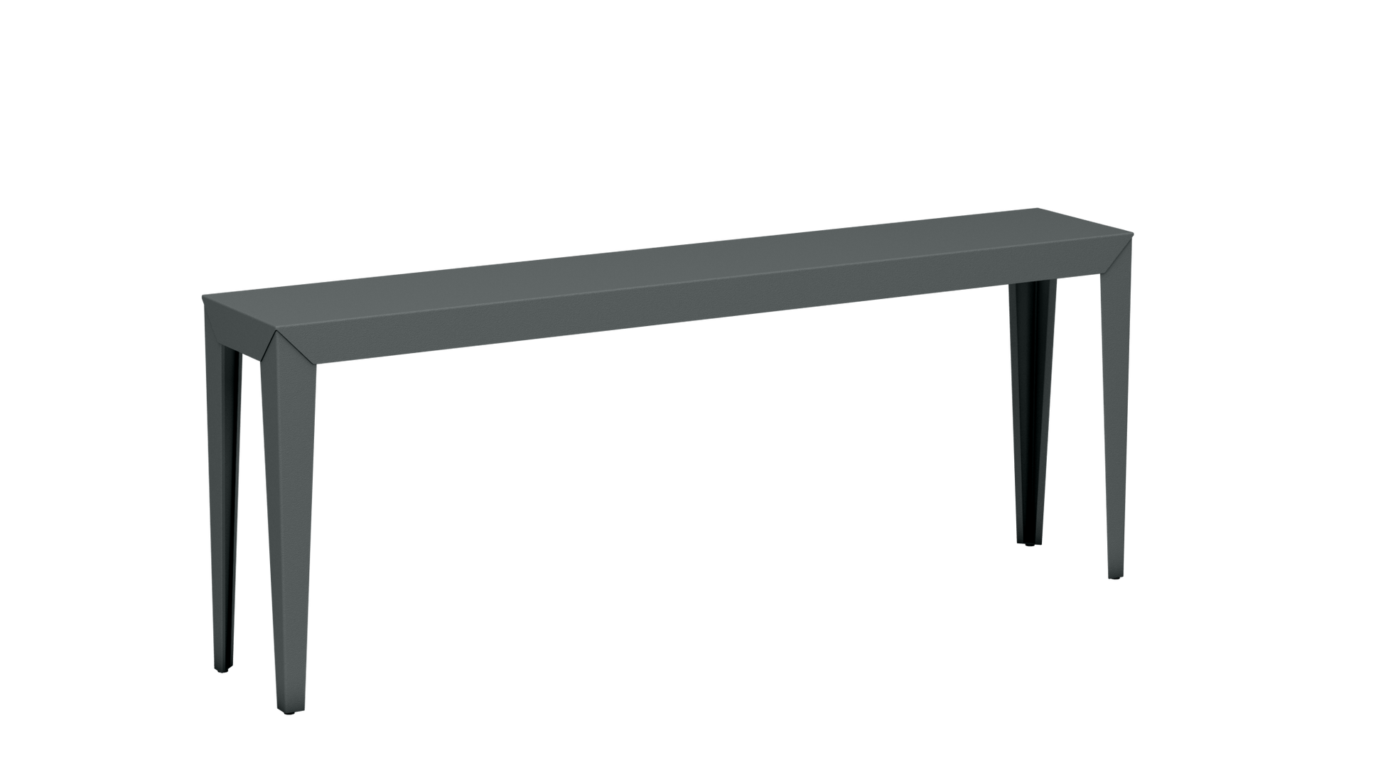 Console rectangulaire en aluminium 195cm Zef - MATIERE GRISE - La Maison MilanaiseTaupe 192Fuselés