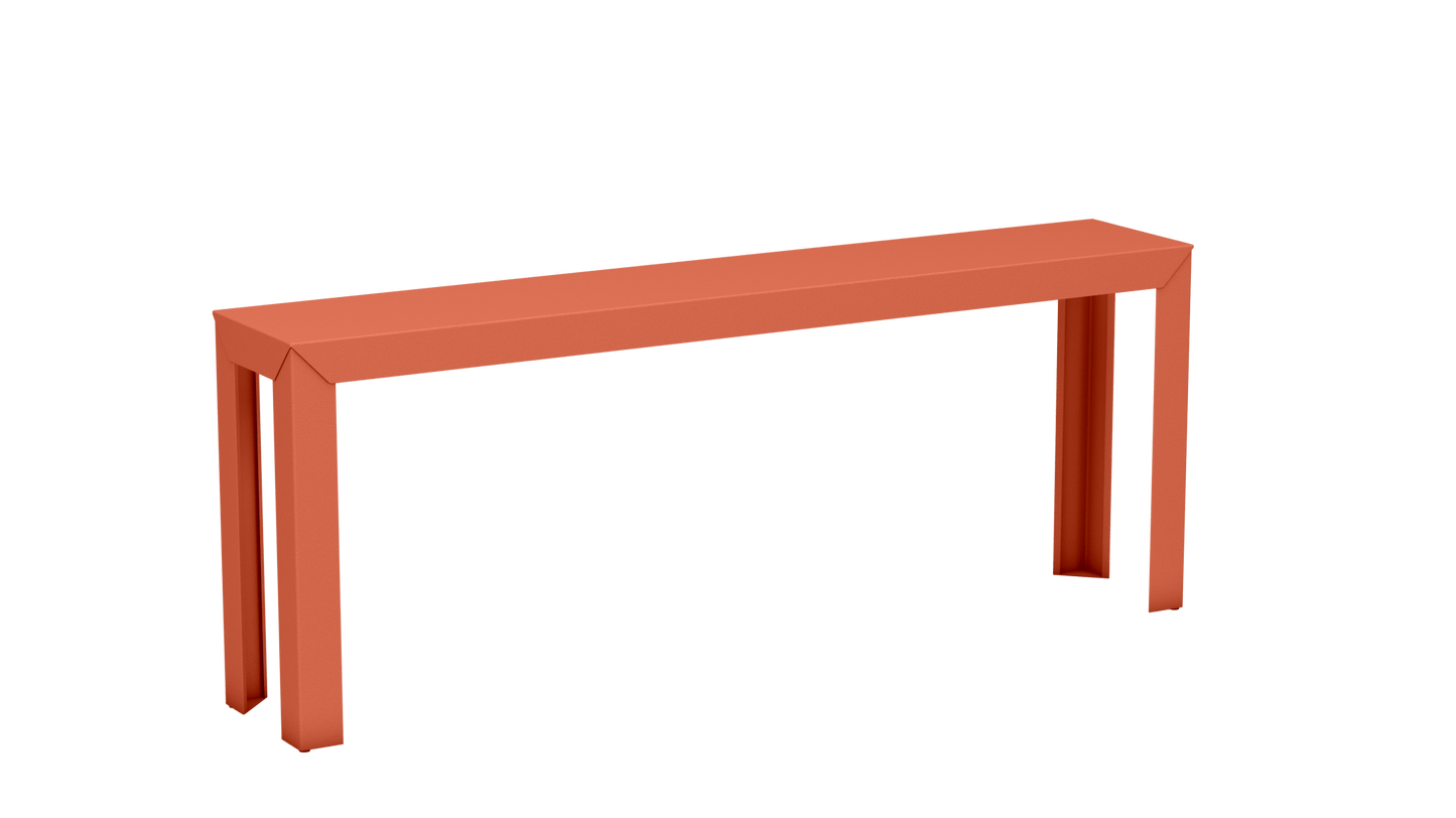 Console rectangulaire en aluminium 195cm Zef - MATIERE GRISE - La Maison MilanaiseOrange givré 144Droits