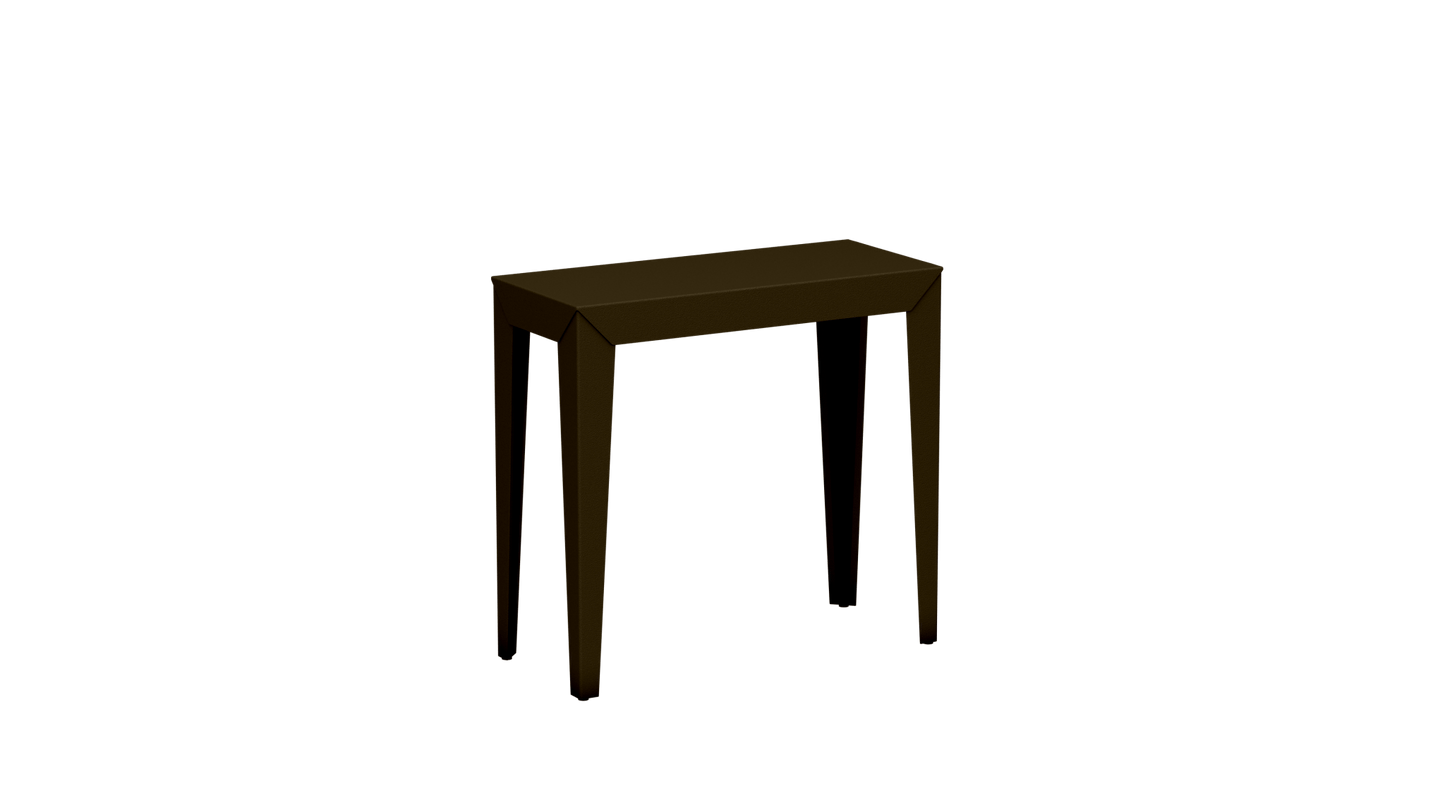 Console rectangulaire en aluminium 80cm Zef - MATIERE GRISE - La Maison MilanaiseCONSOLEZEF80X35x75intBronze 181Fuselés