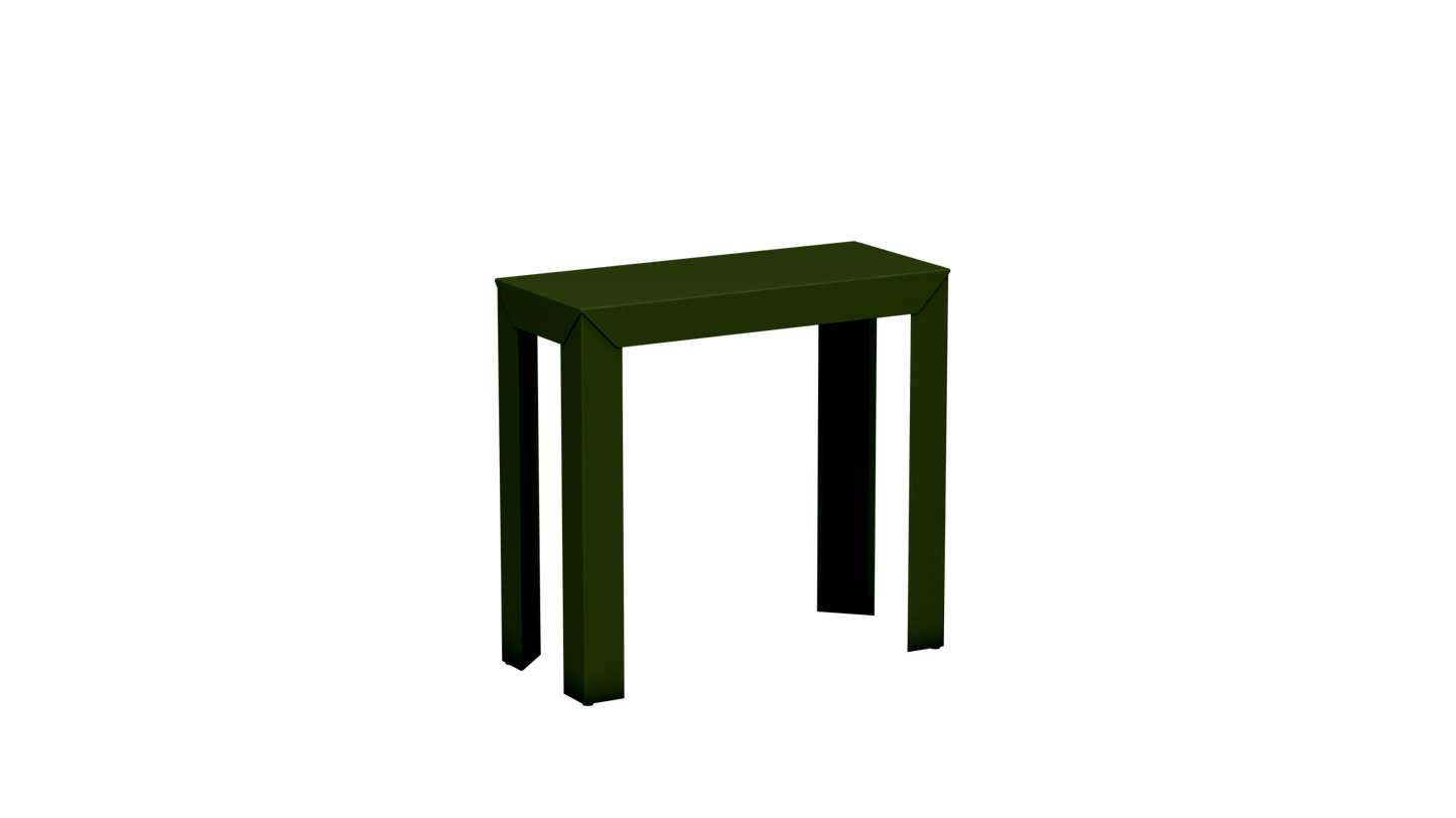Console rectangulaire en aluminium 80cm Zef - MATIERE GRISE - La Maison MilanaiseCONSOLEZEF80X35x75intKaki 122Droits