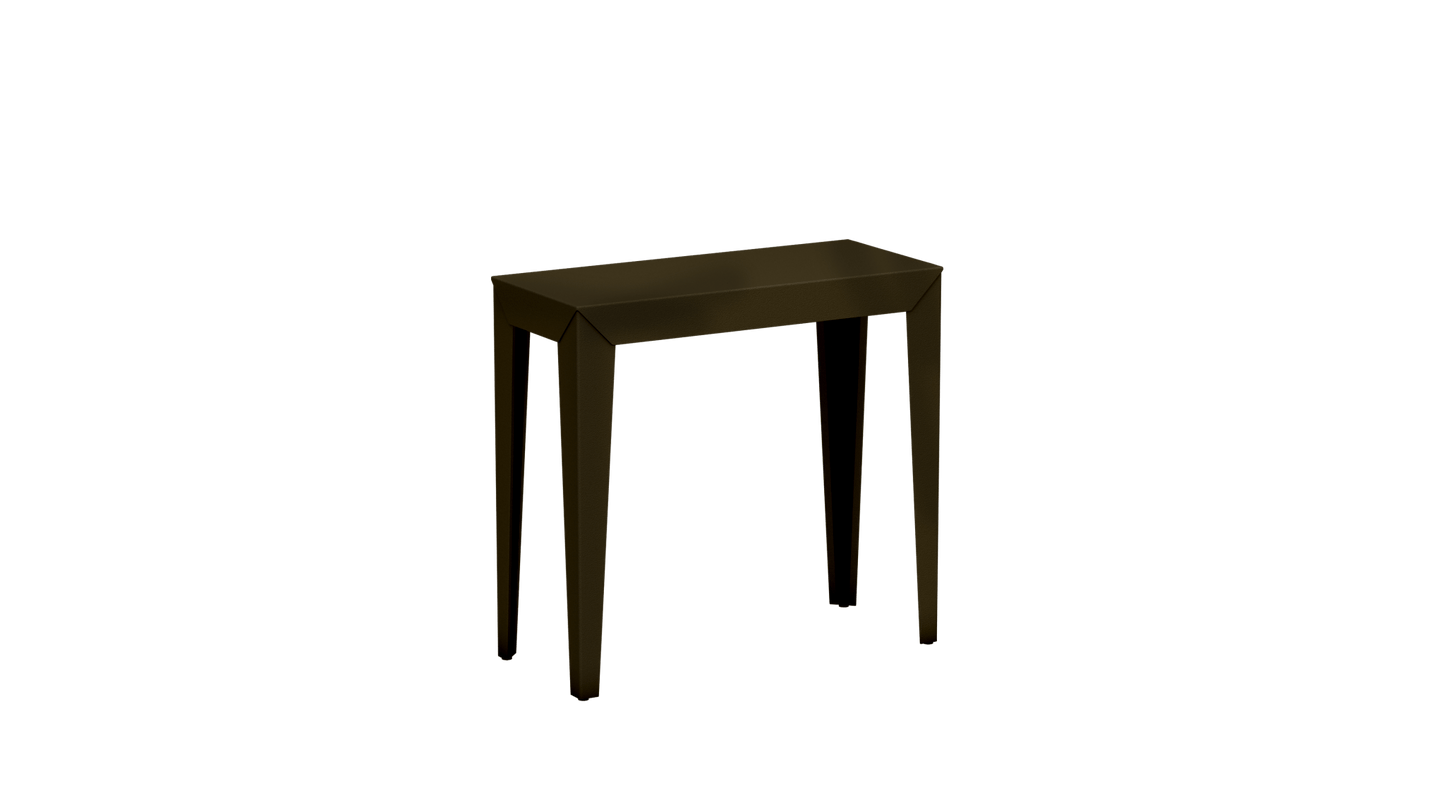 Console rectangulaire en aluminium 80cm Zef - MATIERE GRISE - La Maison MilanaiseCONSOLEZEF80X35x75intBrut Vernis fumé 241Fuselés