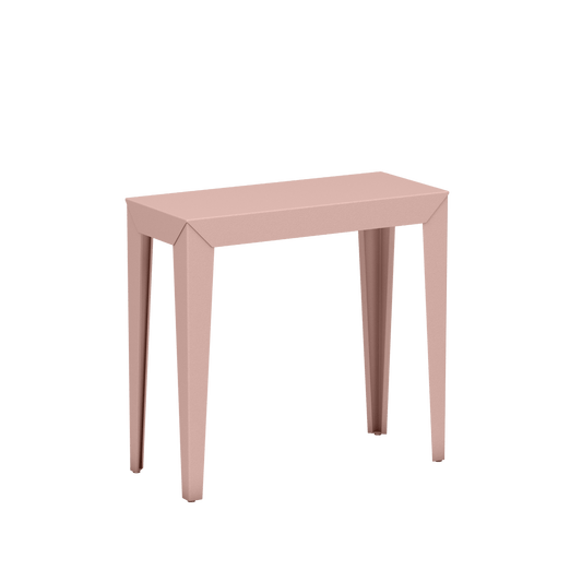 Console rectangulaire en aluminium 80cm Zef - MATIERE GRISE - La Maison MilanaiseCONSOLEZEF80X35x75intBaby pink 162Fuselés