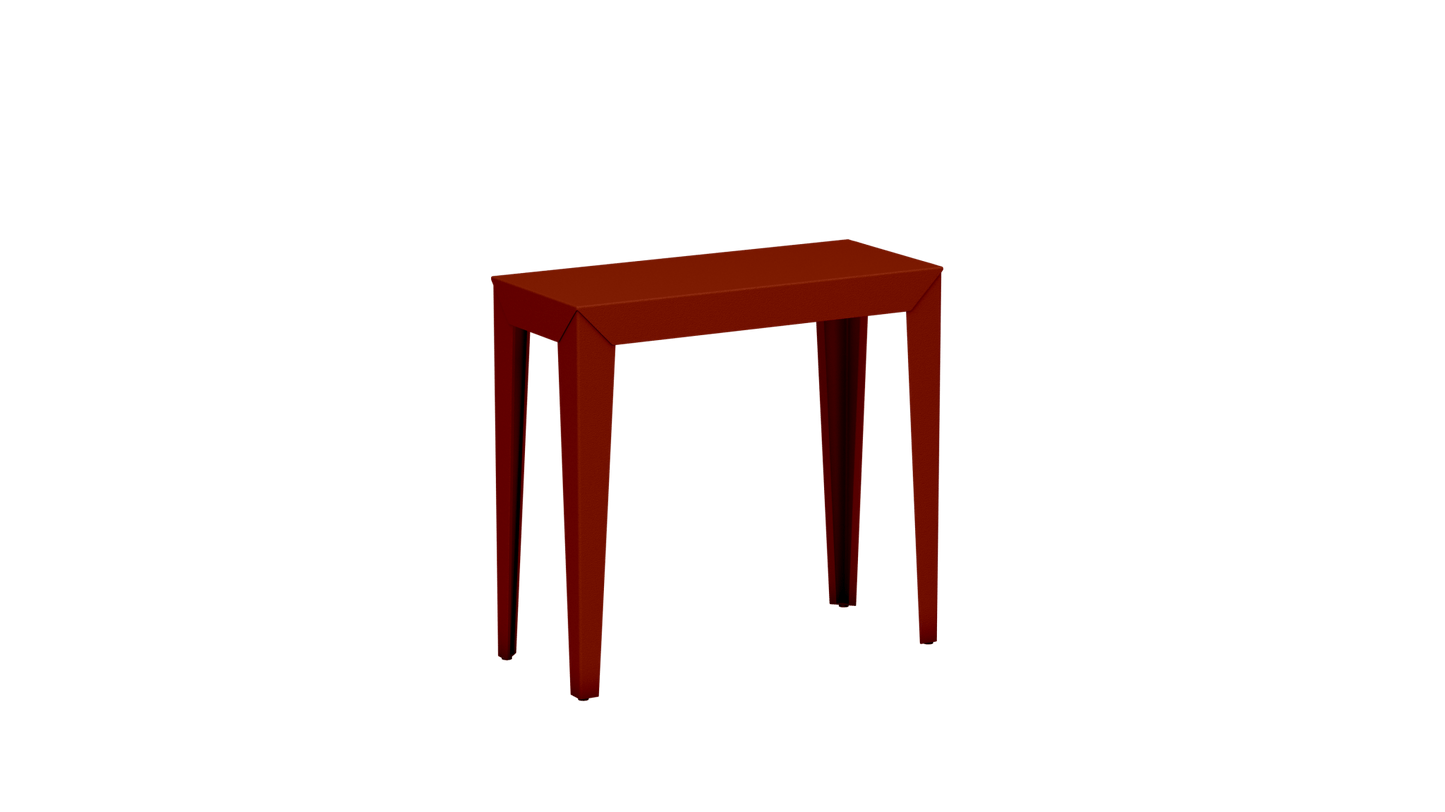 Console rectangulaire en aluminium 80cm Zef - MATIERE GRISE - La Maison MilanaiseCONSOLEZEF80X35x75intTerracotta 142Fuselés