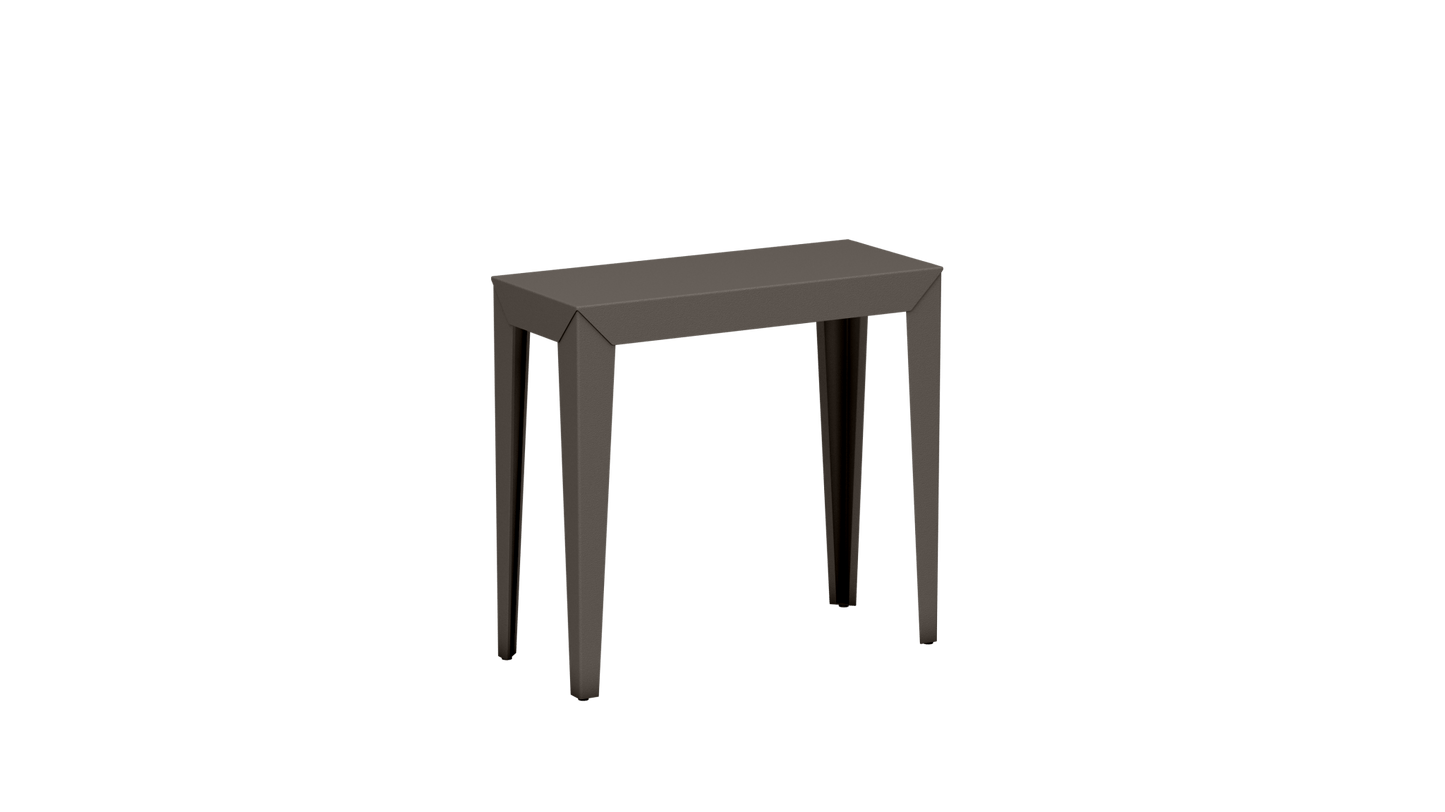 Console rectangulaire en aluminium 80cm Zef - MATIERE GRISE - La Maison MilanaiseCONSOLEZEF80X35x75intTaupe 192Fuselés