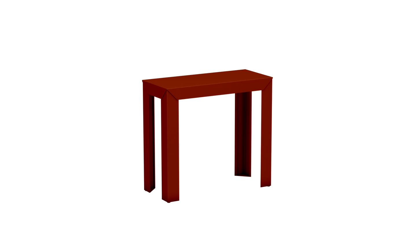 Console rectangulaire en aluminium 80cm Zef - MATIERE GRISE - La Maison MilanaiseCONSOLEZEF80X35x75intTerracotta 142Droits