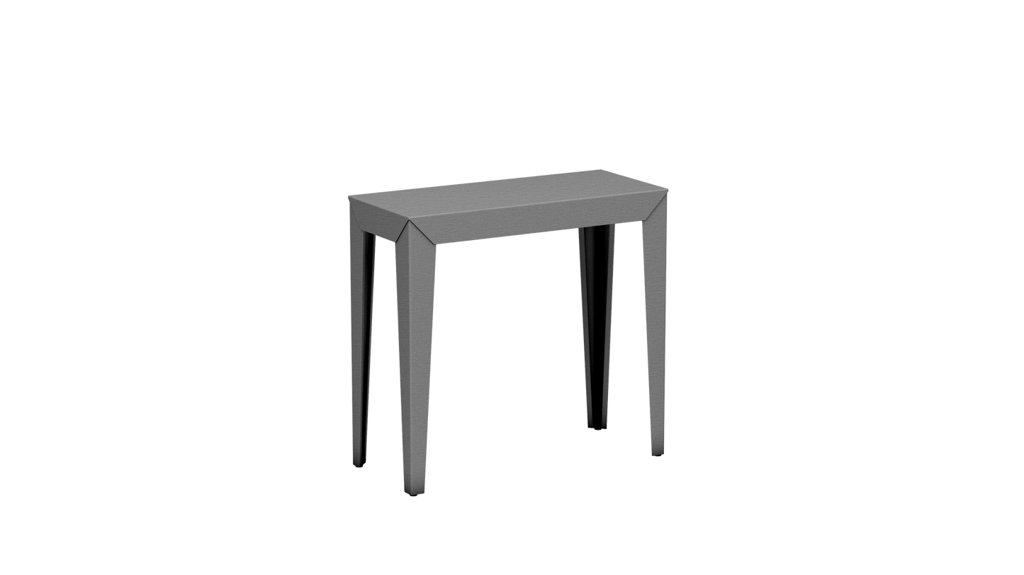 Console rectangulaire en aluminium 80cm Zef - MATIERE GRISE - La Maison MilanaiseCONSOLEZEF80X35x75intBrut Vernis Brillant 020Fuselés