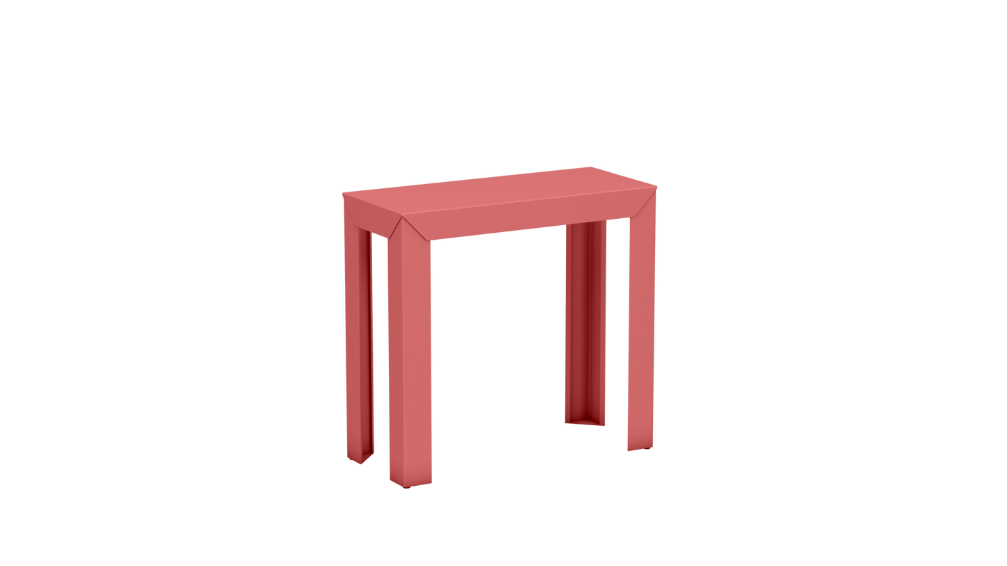 Console rectangulaire en aluminium 80cm Zef - MATIERE GRISE - La Maison MilanaiseCONSOLEZEF80X35x75intPink Lady 163Droits