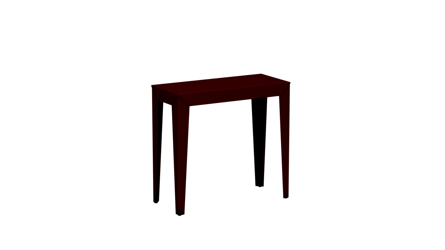 Console rectangulaire en aluminium 80cm Zef - MATIERE GRISE - La Maison MilanaiseCONSOLEZEF80X35x75intBourgogne 153Fuselés
