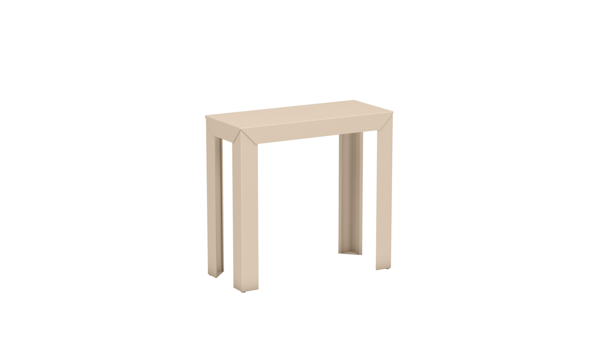 Console rectangulaire en aluminium 80cm Zef - MATIERE GRISE - La Maison MilanaiseCONSOLEZEF80X35x75intEggshell 161Droits