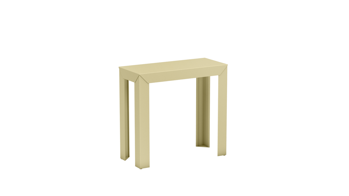 Console rectangulaire en aluminium 80cm Zef - MATIERE GRISE - La Maison MilanaiseCONSOLEZEF80X35x75intChampagne 231Droits