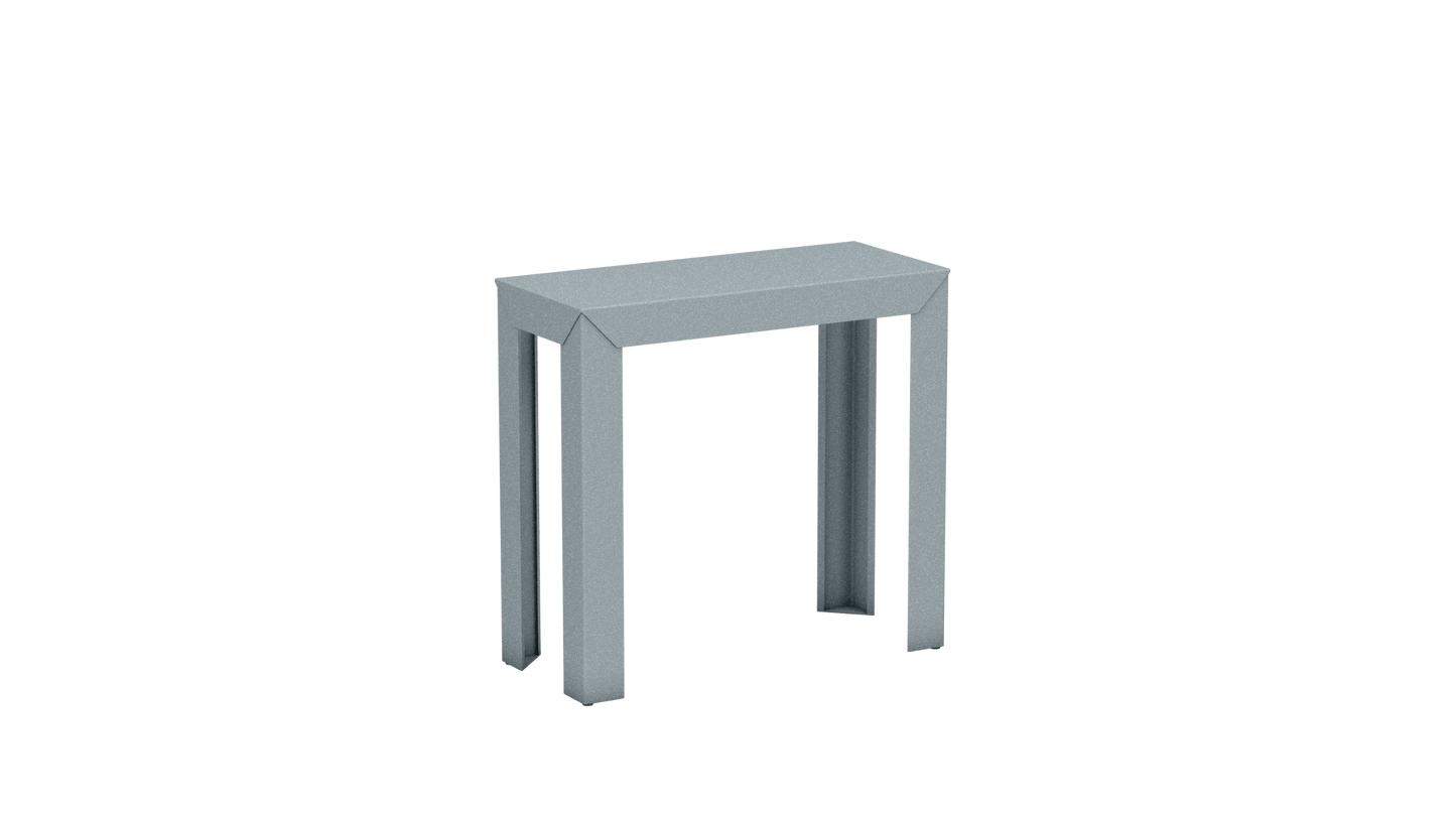 Console rectangulaire en aluminium 80cm Zef - MATIERE GRISE - La Maison MilanaiseCONSOLEZEF80X35x75intNuage 002Droits