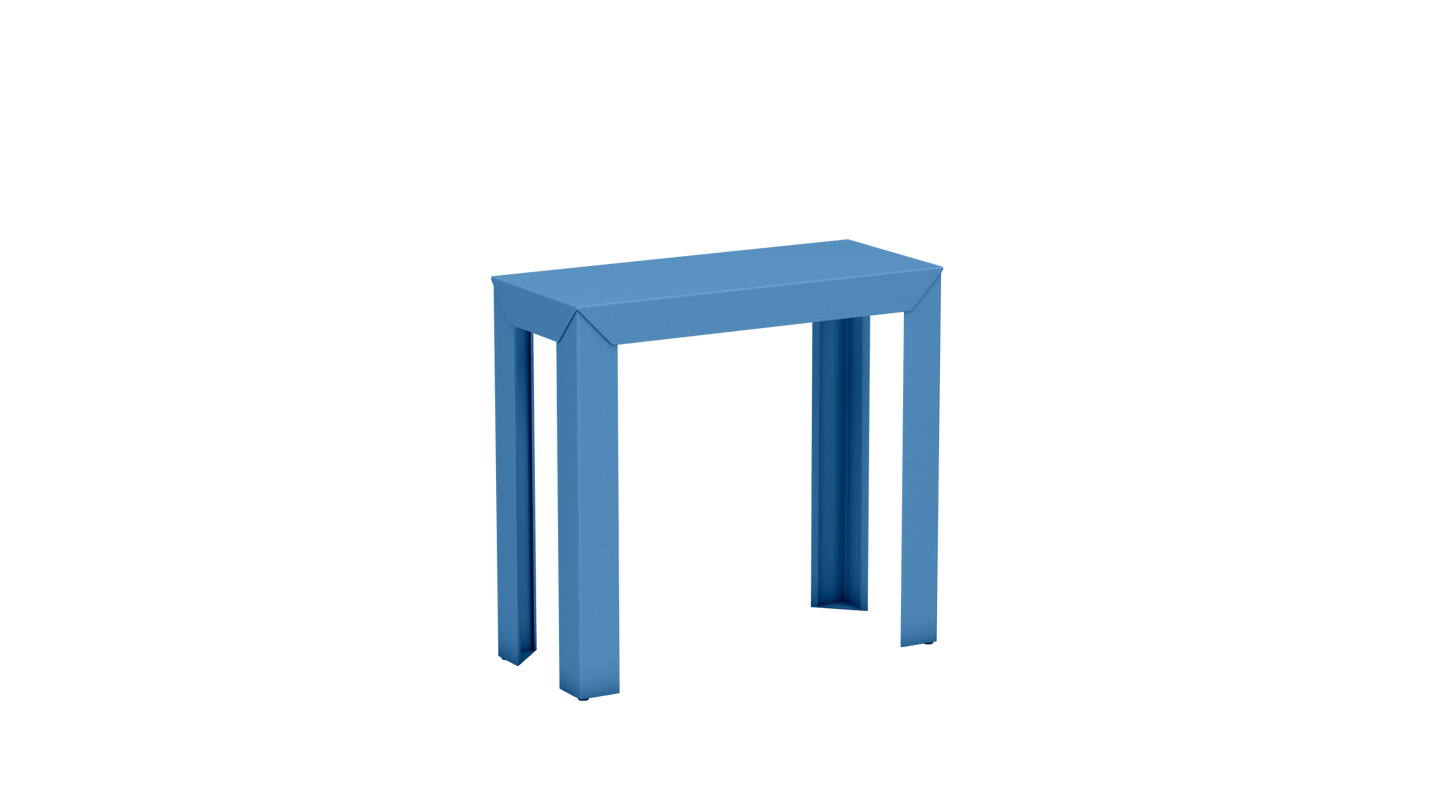 Console rectangulaire en aluminium 80cm Zef - MATIERE GRISE - La Maison MilanaiseCONSOLEZEF80X35x75intAzur 111Droits