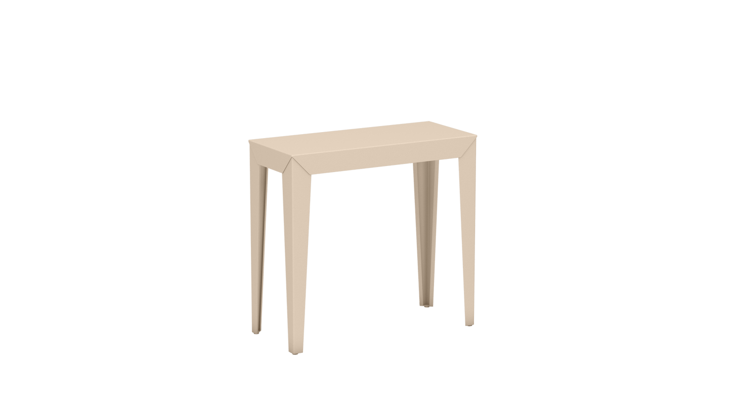 Console rectangulaire en aluminium 80cm Zef - MATIERE GRISE - La Maison MilanaiseCONSOLEZEF80X35x75intEggshell 161Fuselés