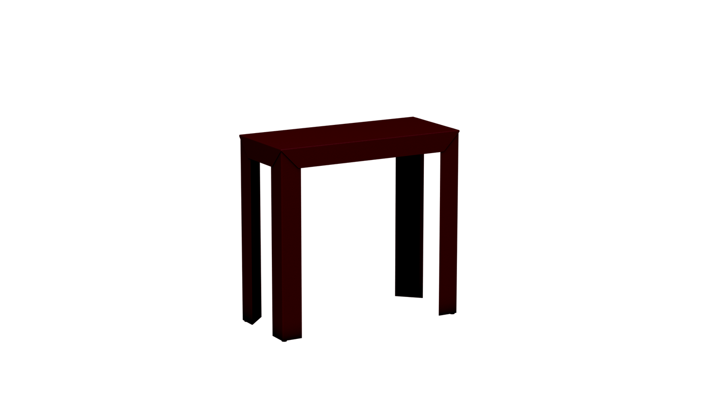 Console rectangulaire en aluminium 80cm Zef - MATIERE GRISE - La Maison MilanaiseCONSOLEZEF80X35x75intBourgogne 153Droits