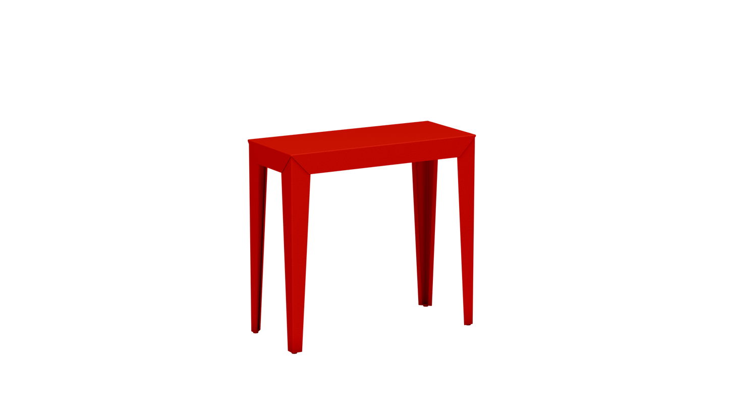 Console rectangulaire en aluminium 80cm Zef - MATIERE GRISE - La Maison MilanaiseCONSOLEZEF80X35x75intCorail 032Fuselés