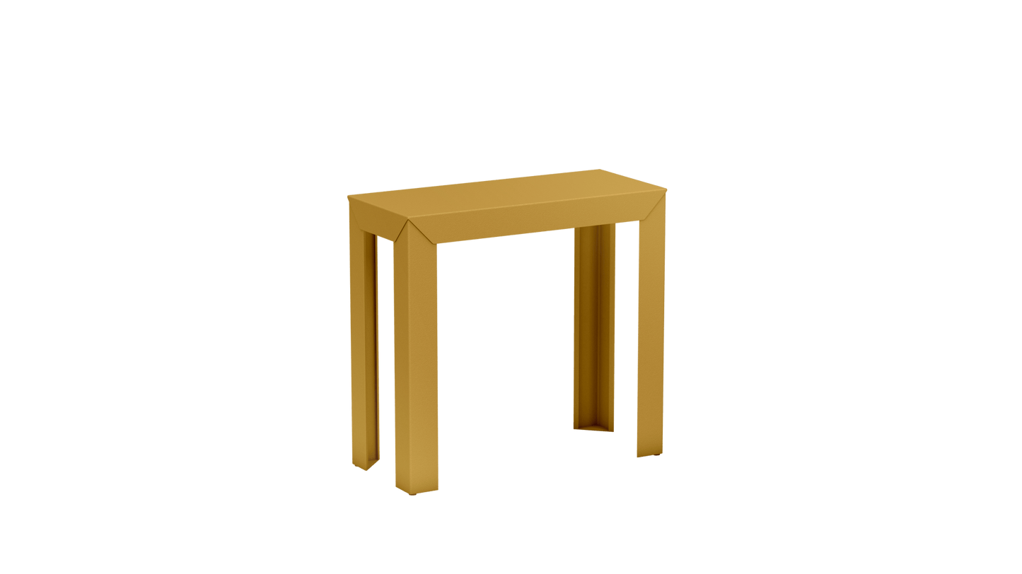 Console rectangulaire en aluminium 80cm Zef - MATIERE GRISE - La Maison MilanaiseCONSOLEZEF80X35x75intLaiton 230Droits
