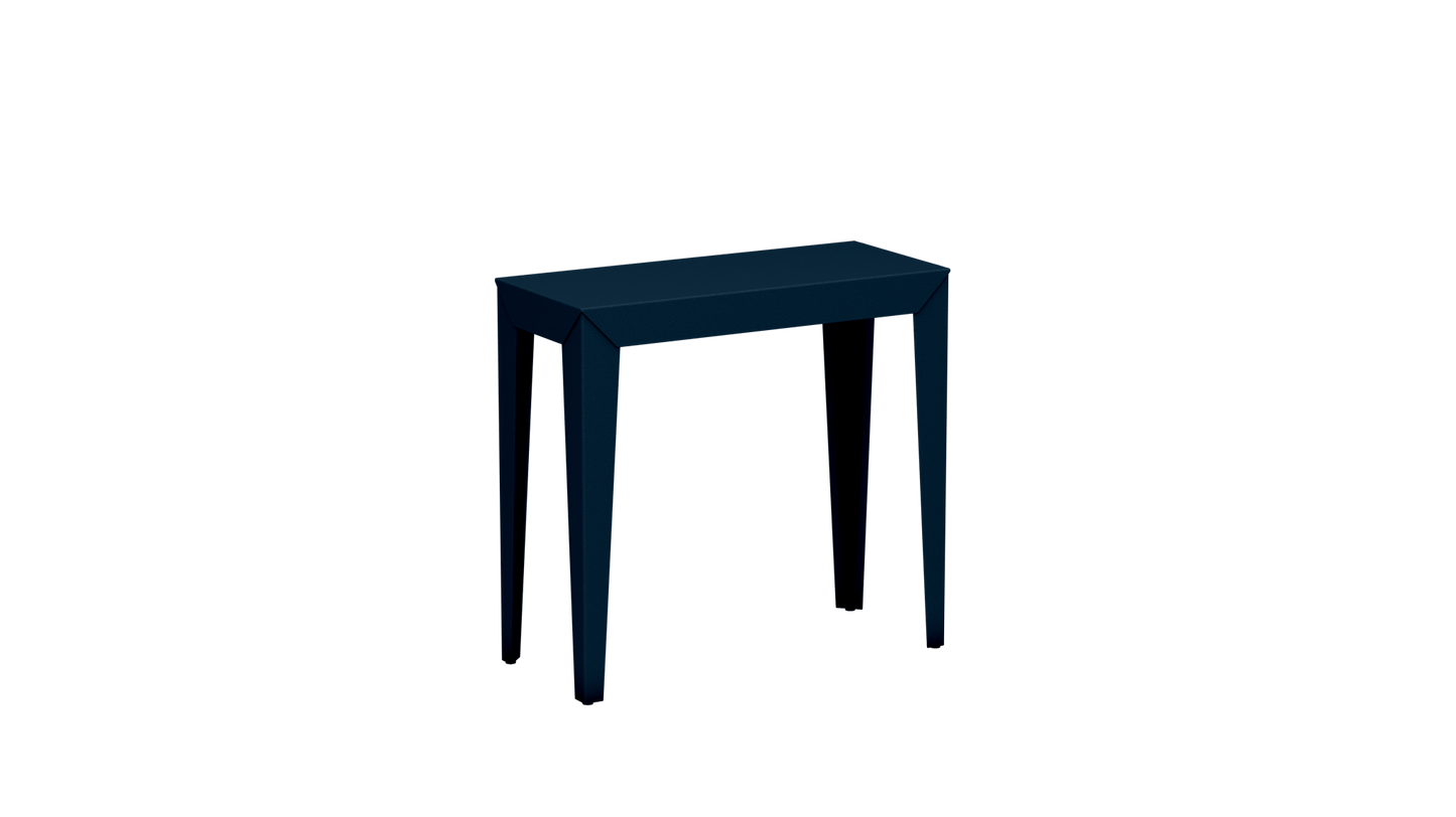 Console rectangulaire en aluminium 80cm Zef - MATIERE GRISE - La Maison MilanaiseCONSOLEZEF80X35x75intDenim 007Fuselés