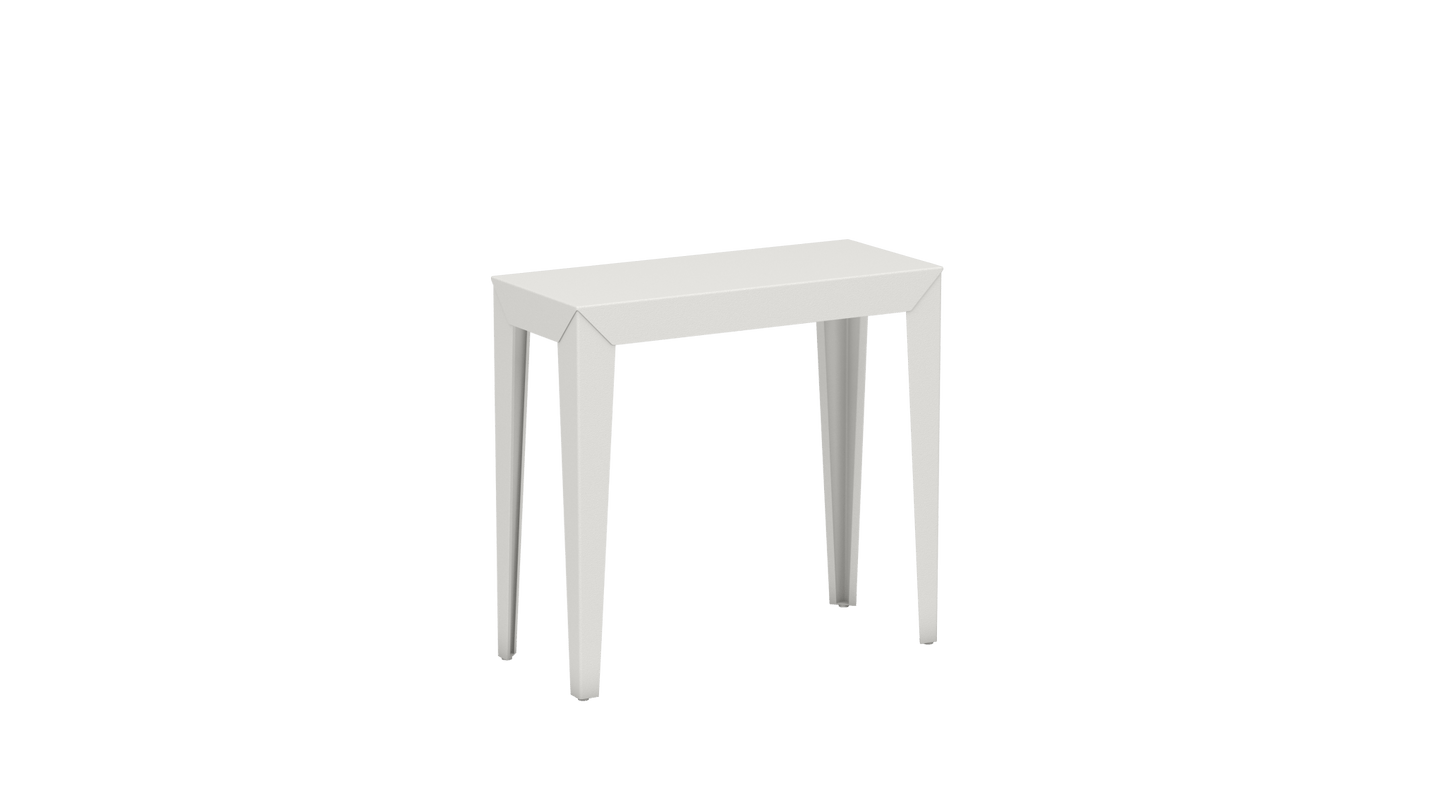 Console rectangulaire en aluminium 80cm Zef - MATIERE GRISE - La Maison MilanaiseCONSOLEZEF80X35x75intBlanc 001Fuselés