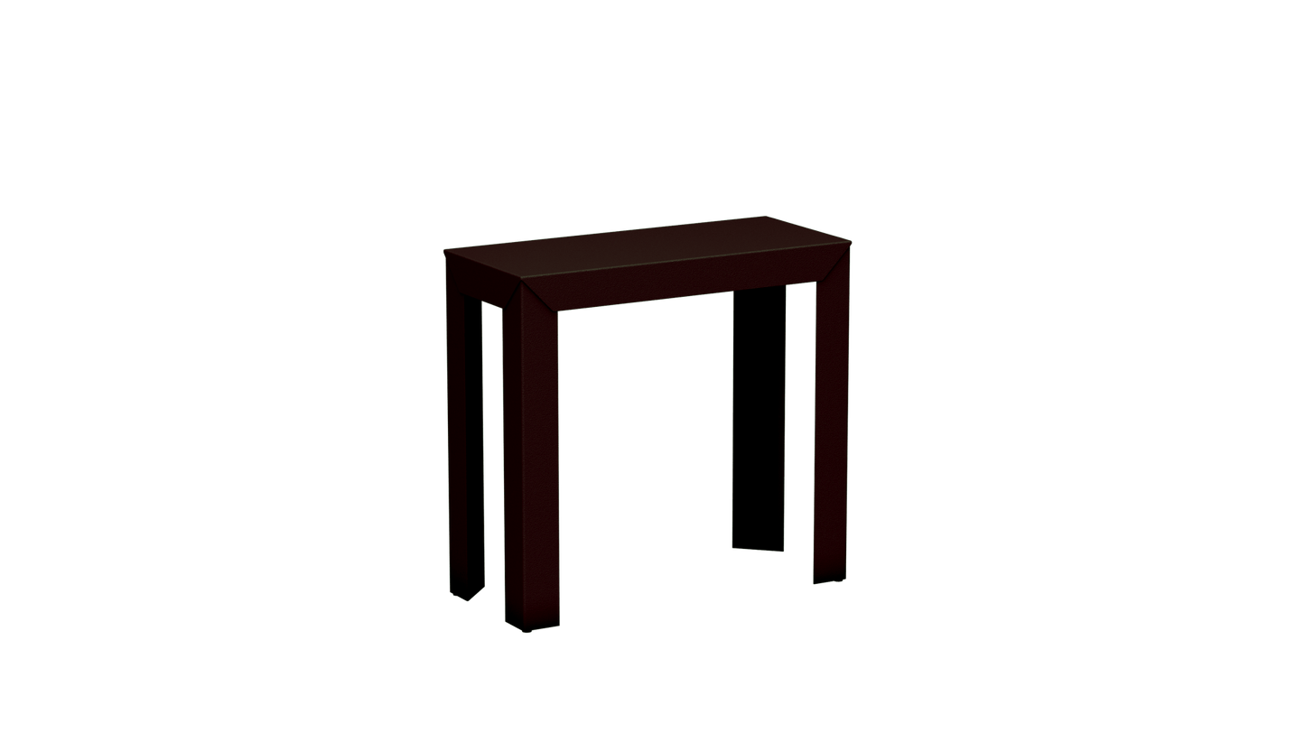 Console rectangulaire en aluminium 80cm Zef - MATIERE GRISE - La Maison MilanaiseCONSOLEZEF80X35x75intViolet de Mars 171Droits
