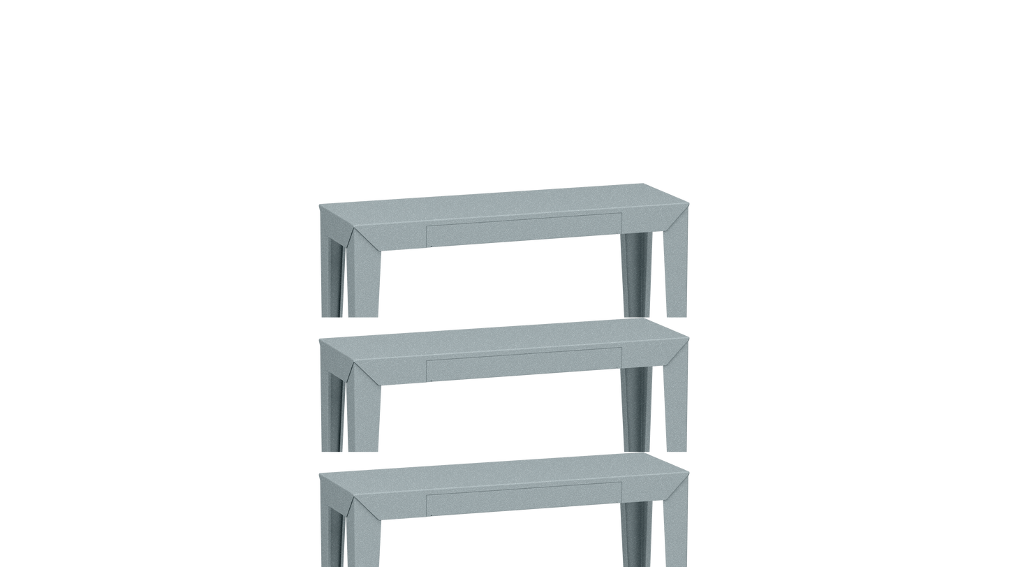 Console rectangulaire en métal avec tiroir 103cm Zef - MATIERE GRISE - La Maison MilanaiseNuage 002Fuselés