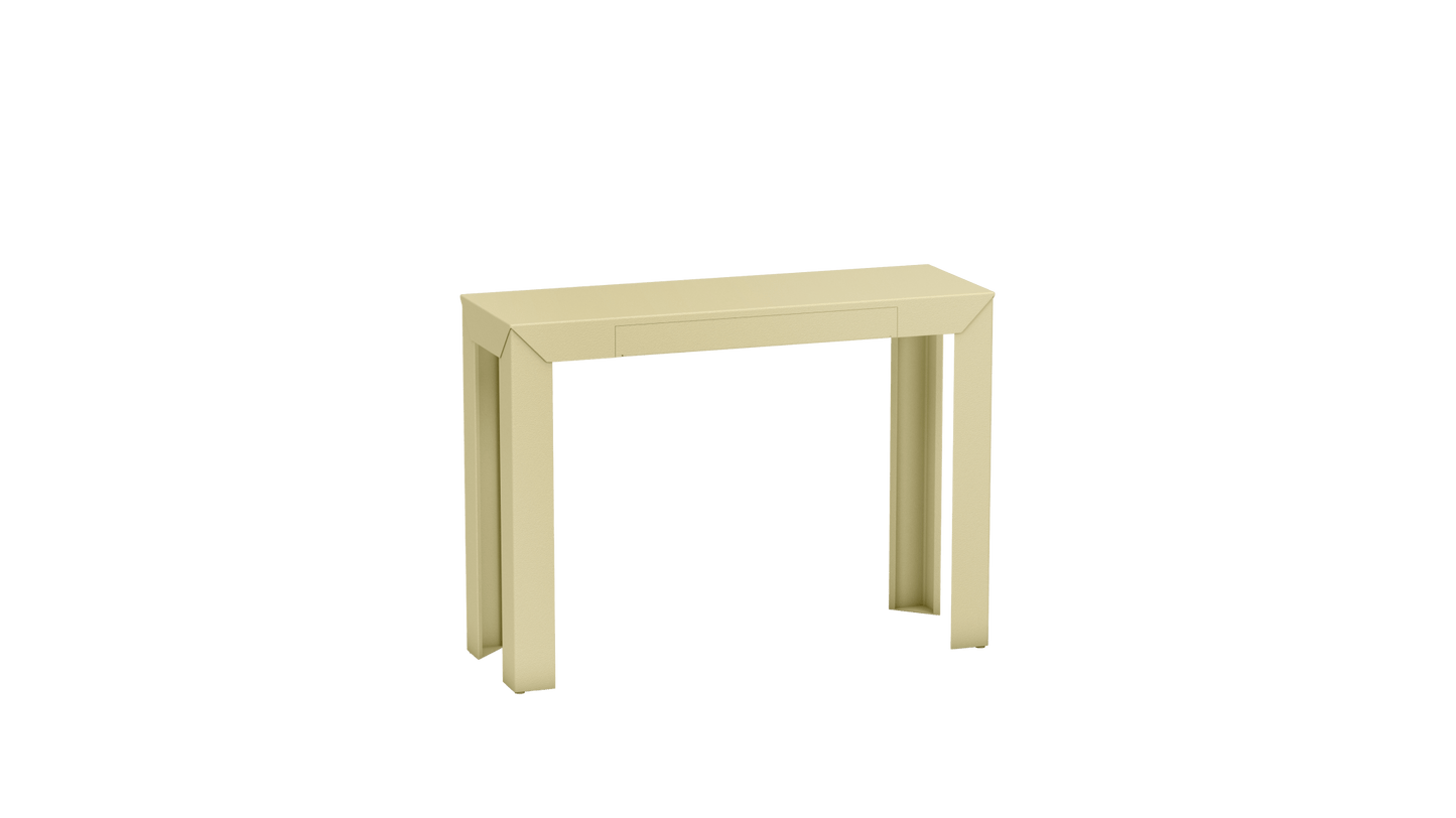 Console rectangulaire en métal avec tiroir 103cm Zef - MATIERE GRISE - La Maison MilanaiseChampagne 231Droits