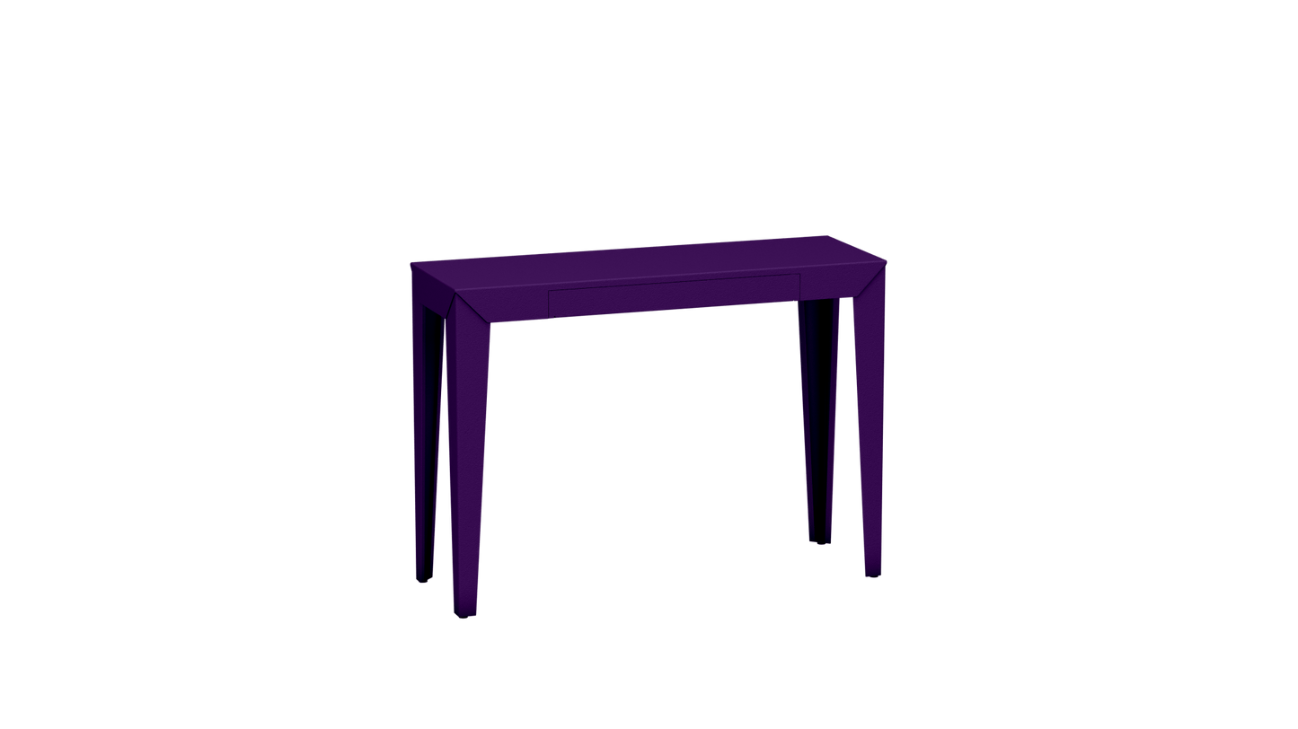Console rectangulaire en métal avec tiroir 103cm Zef - MATIERE GRISE - La Maison MilanaiseUltra Violet 172Fuselés