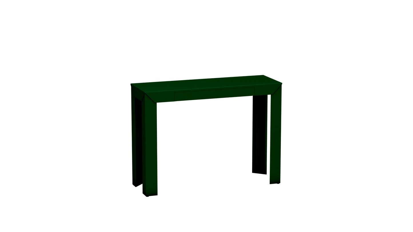 Console rectangulaire en métal avec tiroir 103cm Zef - MATIERE GRISE - La Maison MilanaiseCanopée 124Droits