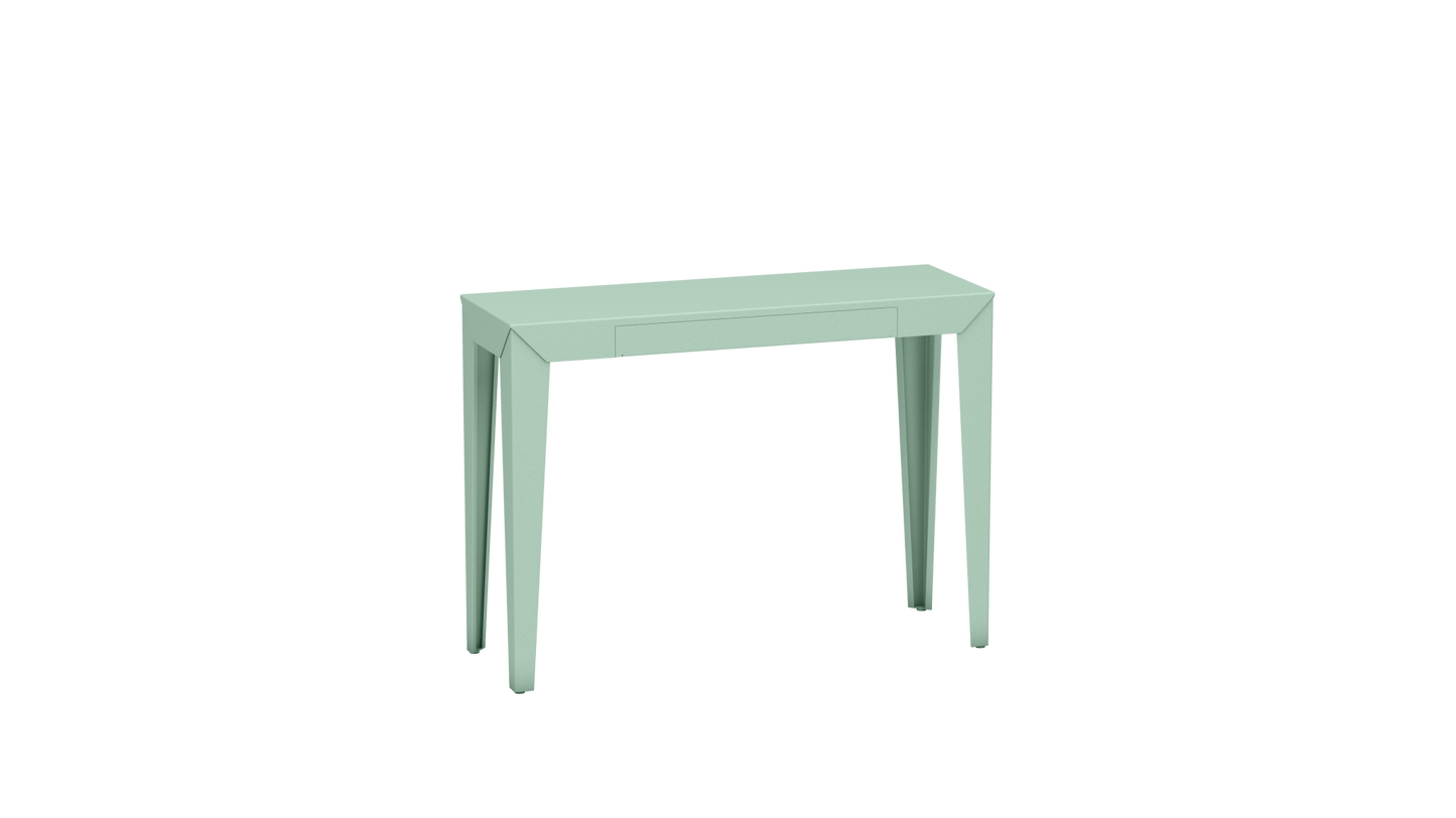 Console rectangulaire en métal avec tiroir 103cm Zef - MATIERE GRISE - La Maison MilanaiseVert d'eau 120Fuselés