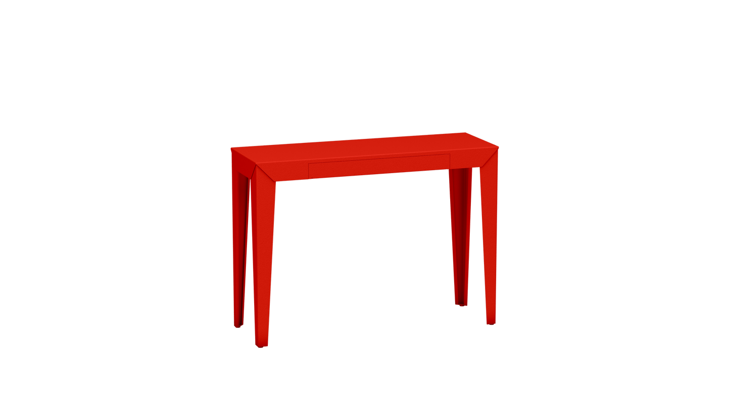 Console rectangulaire en métal avec tiroir 103cm Zef - MATIERE GRISE - La Maison MilanaiseCorail 032Fuselés
