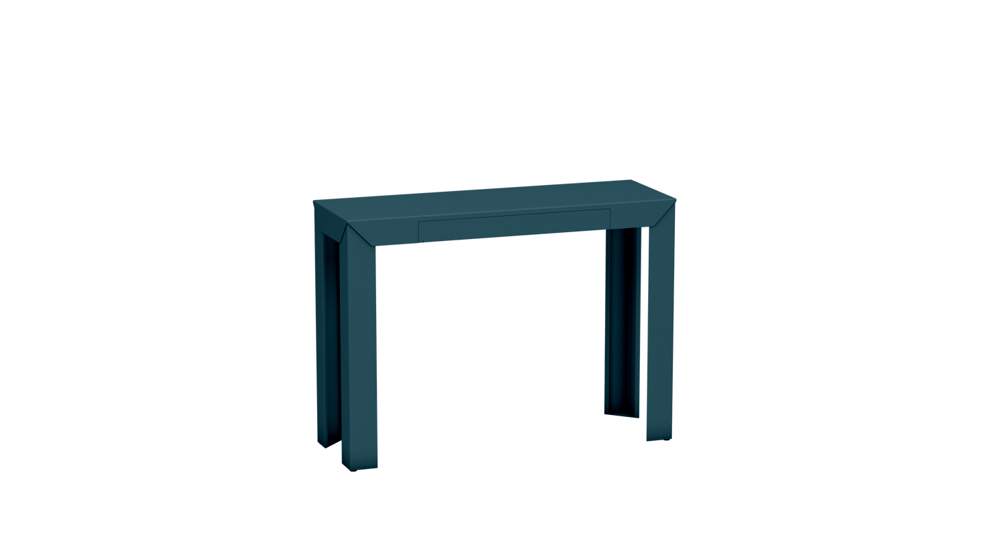 Console rectangulaire en métal avec tiroir 103cm Zef - MATIERE GRISE - La Maison MilanaiseHoule 116Droits