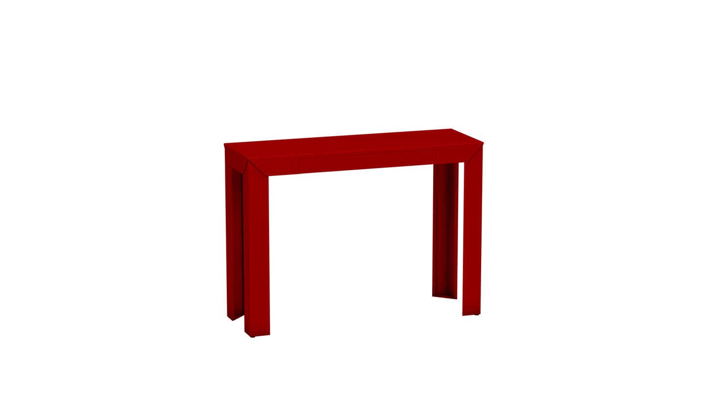Console rectangulaire en métal avec tiroir 103cm Zef - MATIERE GRISE - La Maison MilanaiseVermillon 012Droits