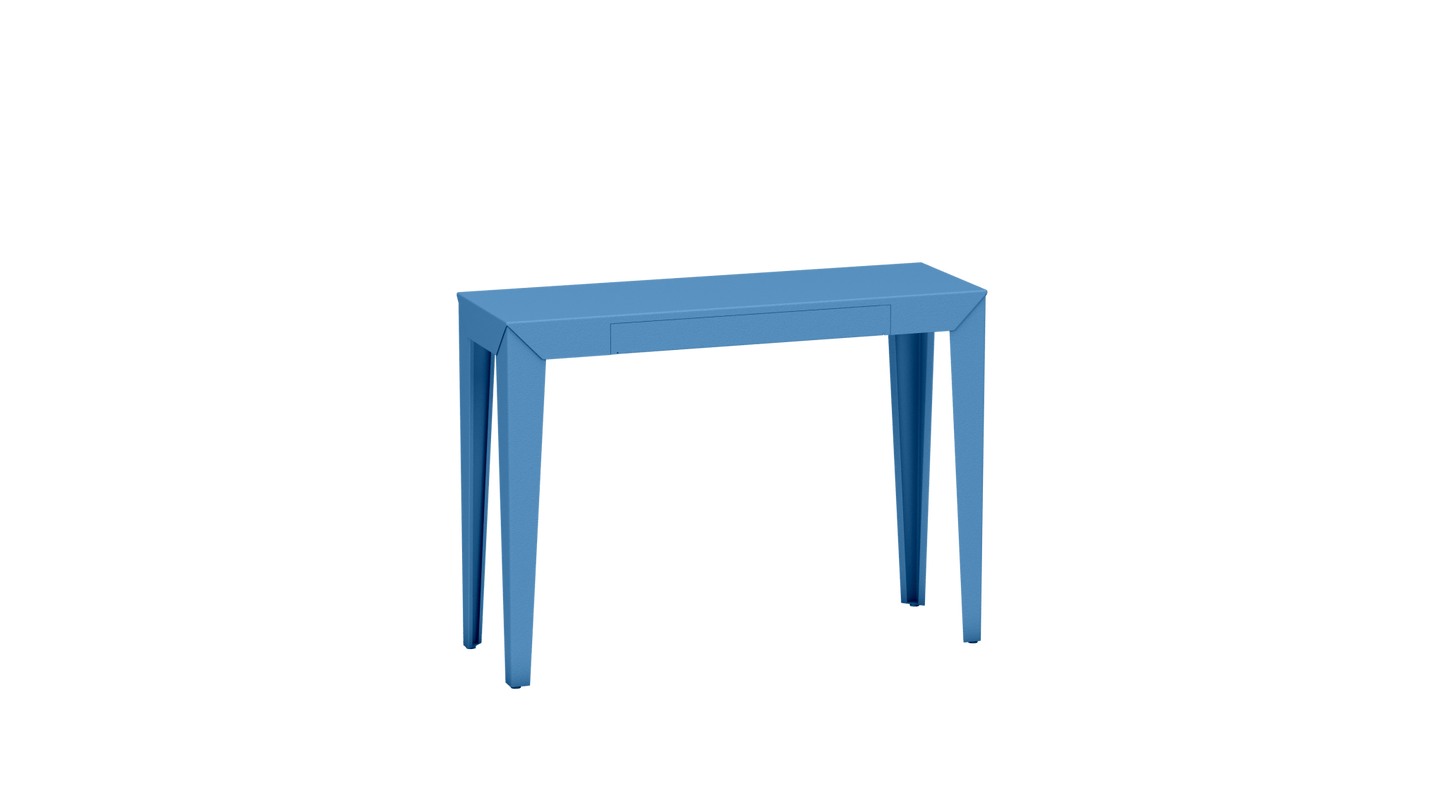 Console rectangulaire en métal avec tiroir 103cm Zef - MATIERE GRISE - La Maison MilanaiseAzur 111Fuselés