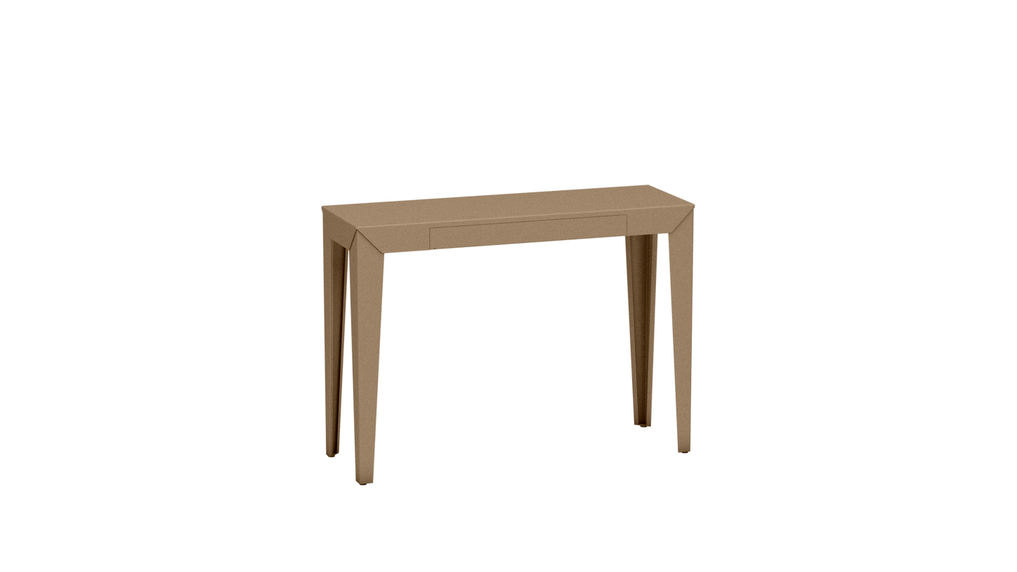 Console rectangulaire en métal avec tiroir 103cm Zef - MATIERE GRISE - La Maison MilanaiseSable 018Fuselés