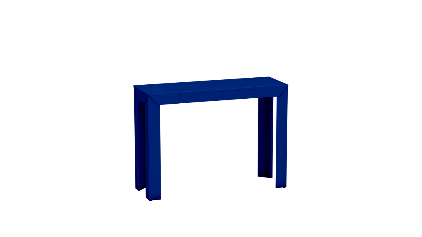 Console rectangulaire en métal avec tiroir 103cm Zef - MATIERE GRISE - La Maison MilanaiseBleu pur 112Droits
