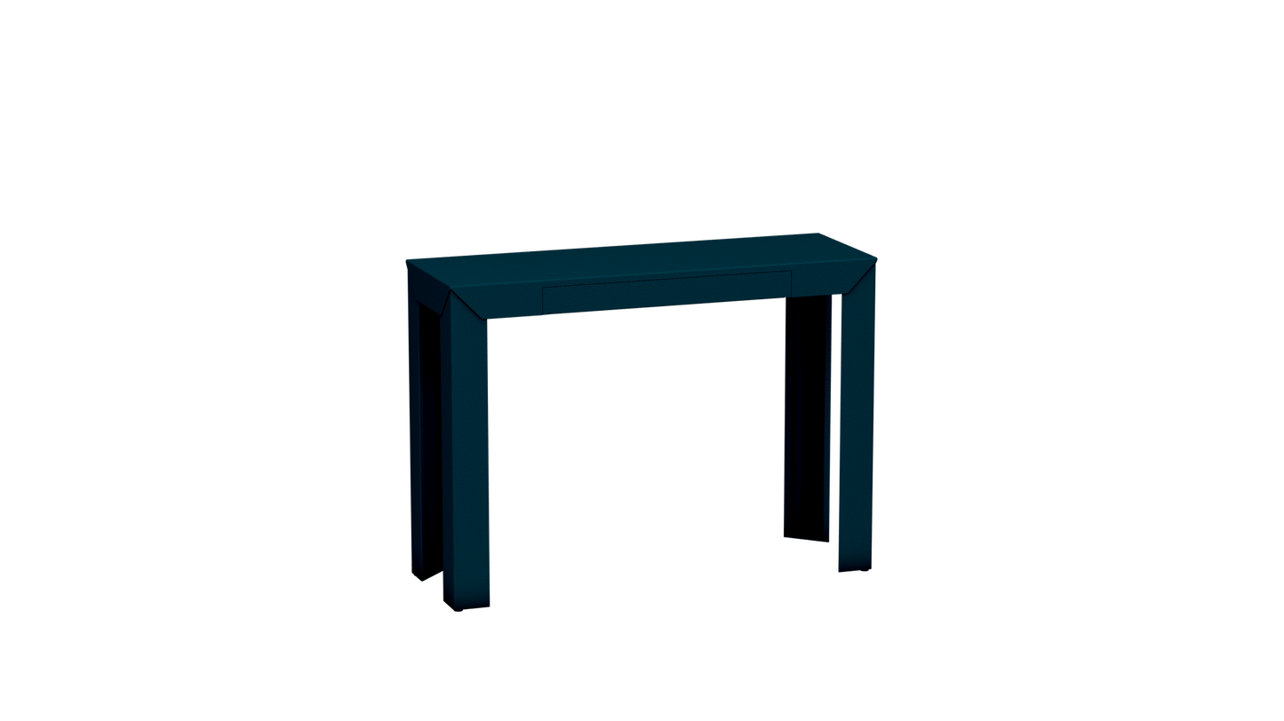 Console rectangulaire en métal avec tiroir 103cm Zef - MATIERE GRISE - La Maison MilanaiseCanard 115Droits