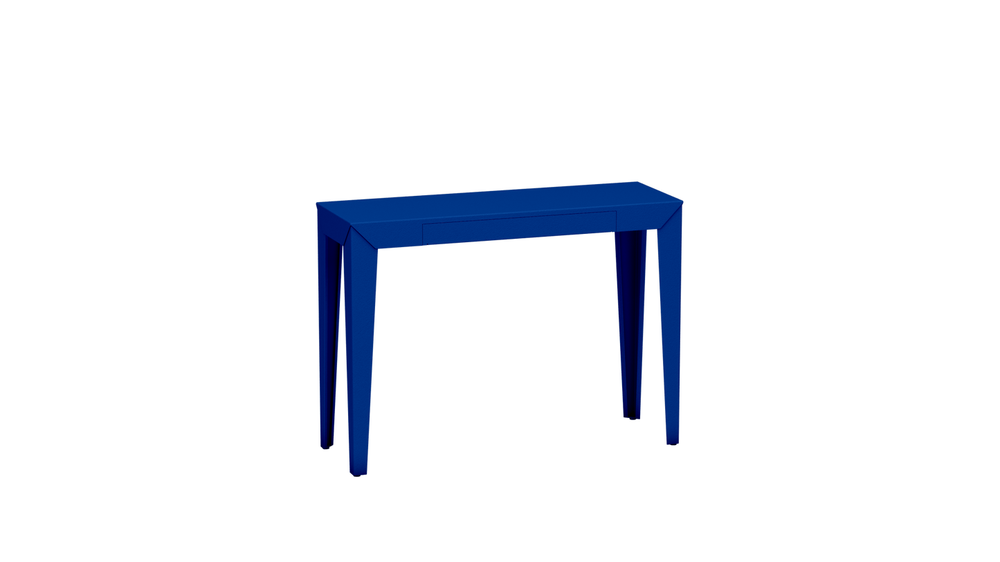 Console rectangulaire en métal avec tiroir 103cm Zef - MATIERE GRISE - La Maison MilanaiseBleu pur 112Fuselés