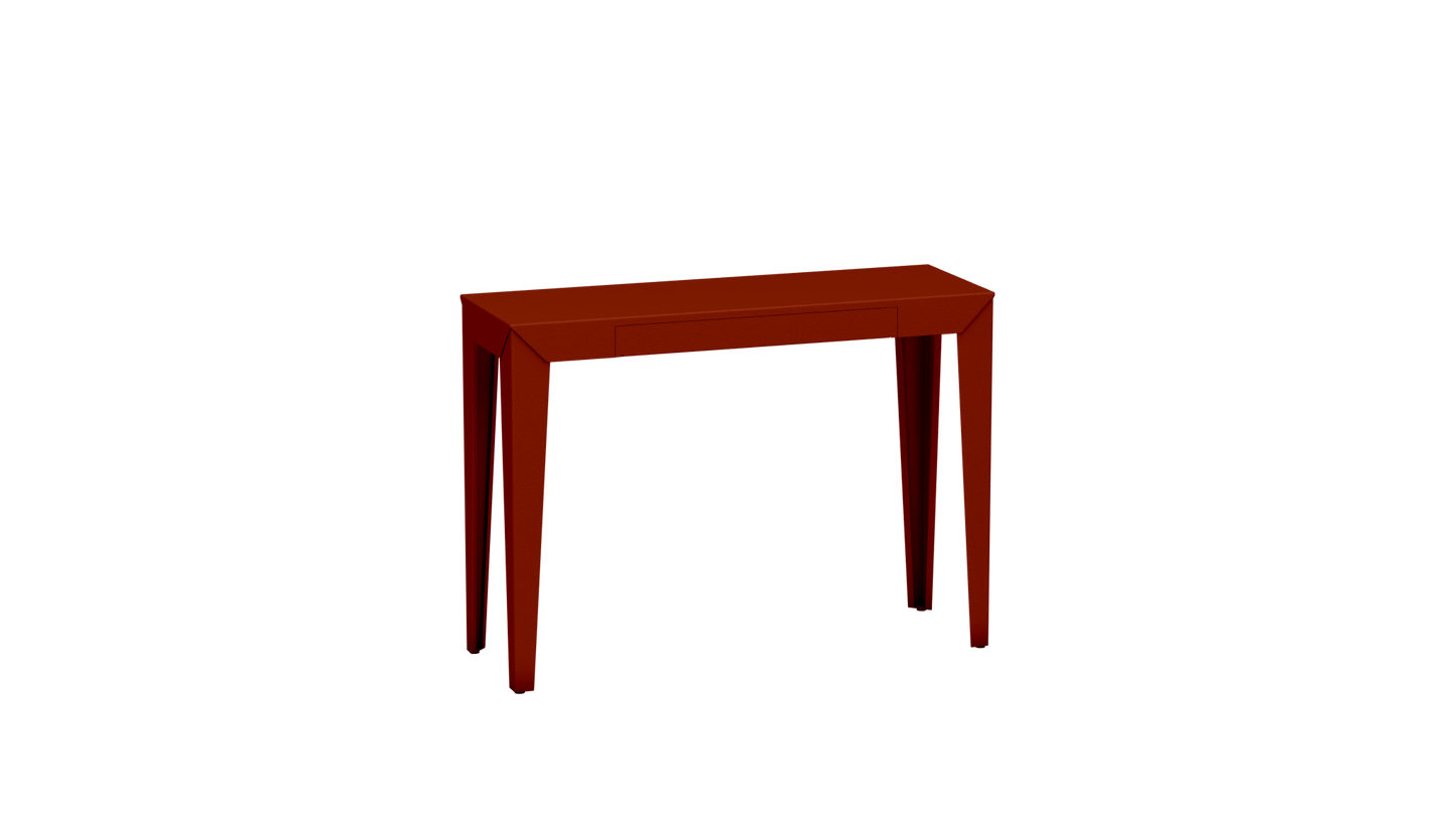 Console rectangulaire en métal avec tiroir 103cm Zef - MATIERE GRISE - La Maison MilanaiseTerracotta 142Fuselés