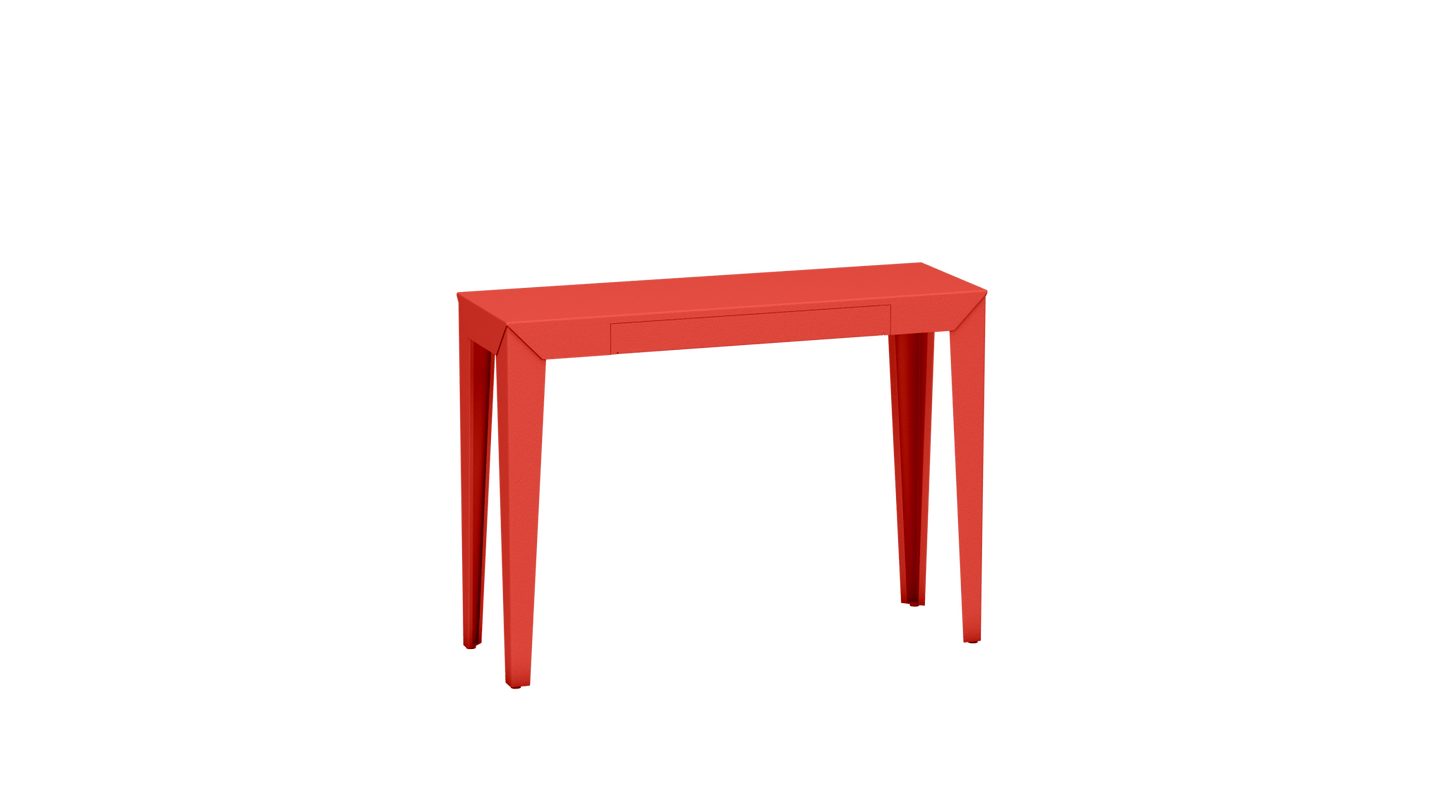 Console rectangulaire en métal avec tiroir 103cm Zef - MATIERE GRISE - La Maison MilanaisePêche 143Fuselés