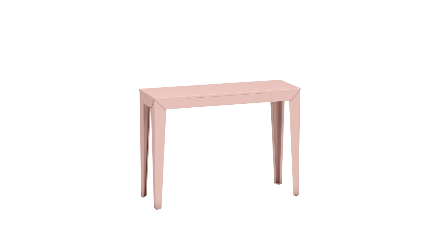 Console rectangulaire en métal avec tiroir 103cm Zef - MATIERE GRISE - La Maison MilanaiseBaby pink 162Fuselés