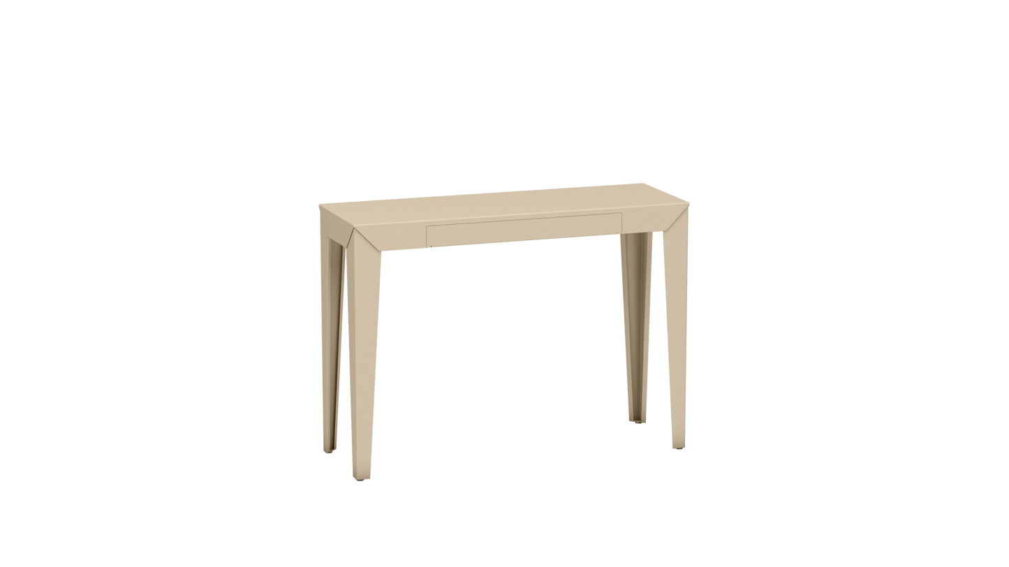 Console rectangulaire en métal avec tiroir 103cm Zef - MATIERE GRISE - La Maison MilanaiseCrème 190Fuselés