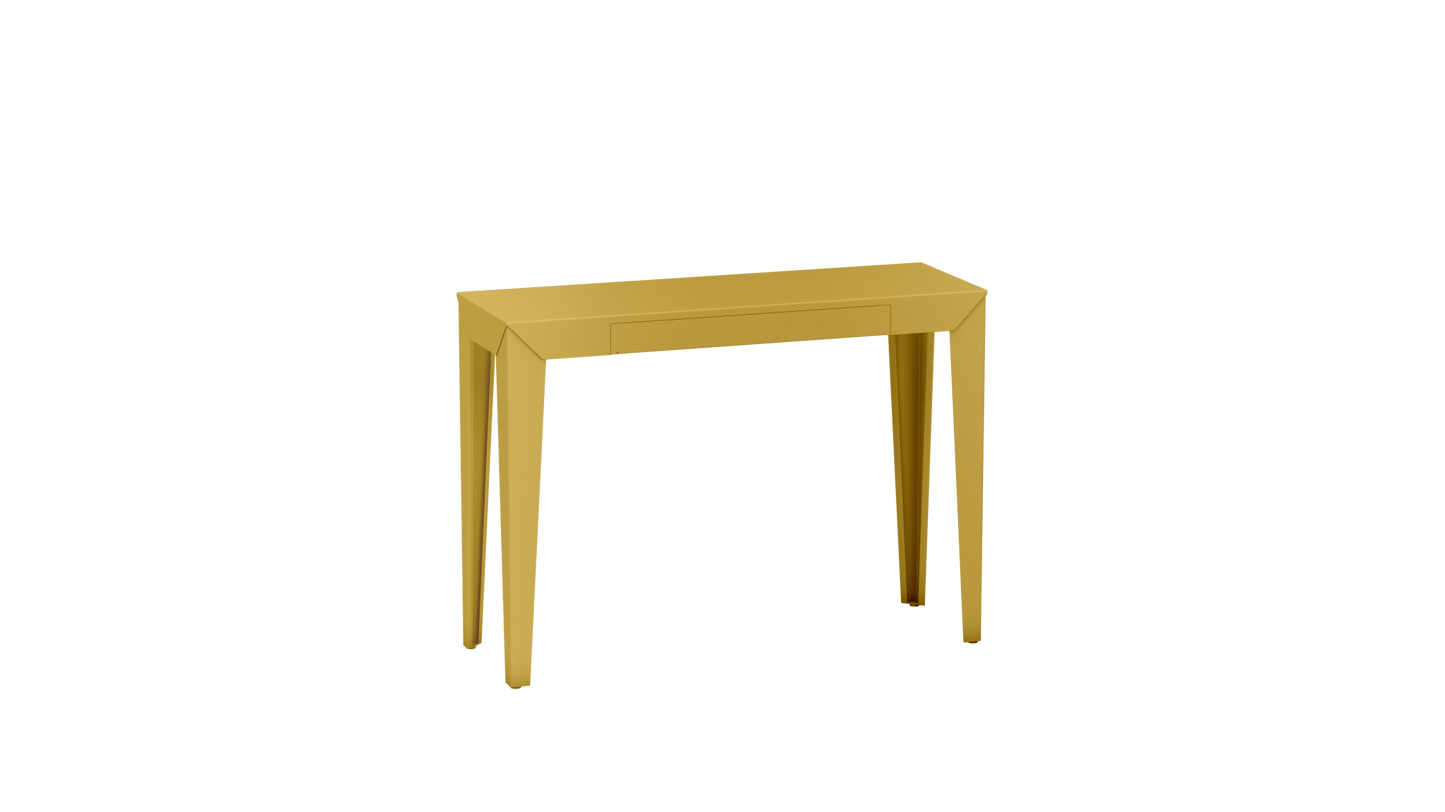 Console rectangulaire en métal avec tiroir 103cm Zef - MATIERE GRISE - La Maison MilanaiseLaiton 230Fuselés